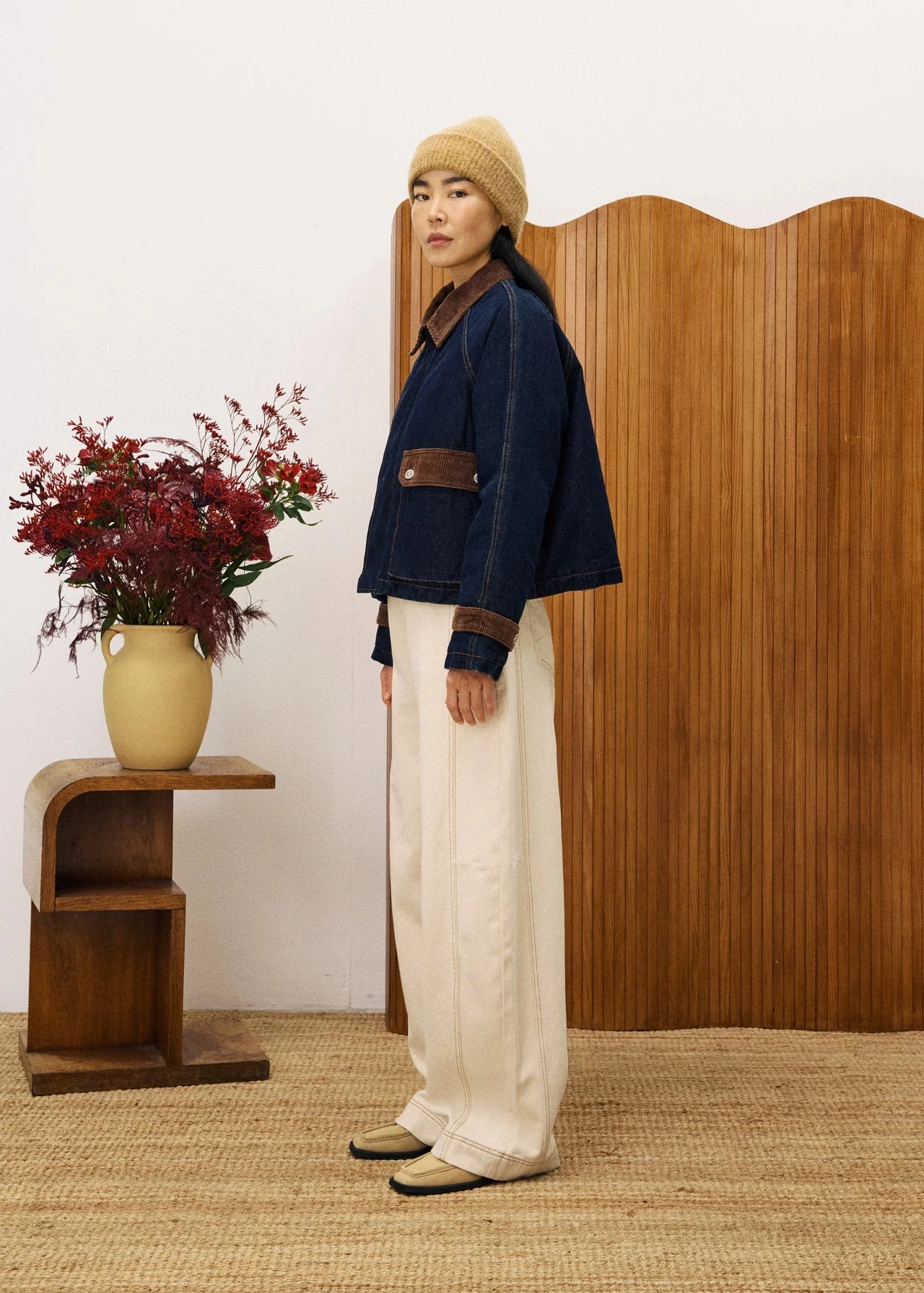 Ribbed Hemline HiddenVentilationPockets FRNCH Zola Jacket