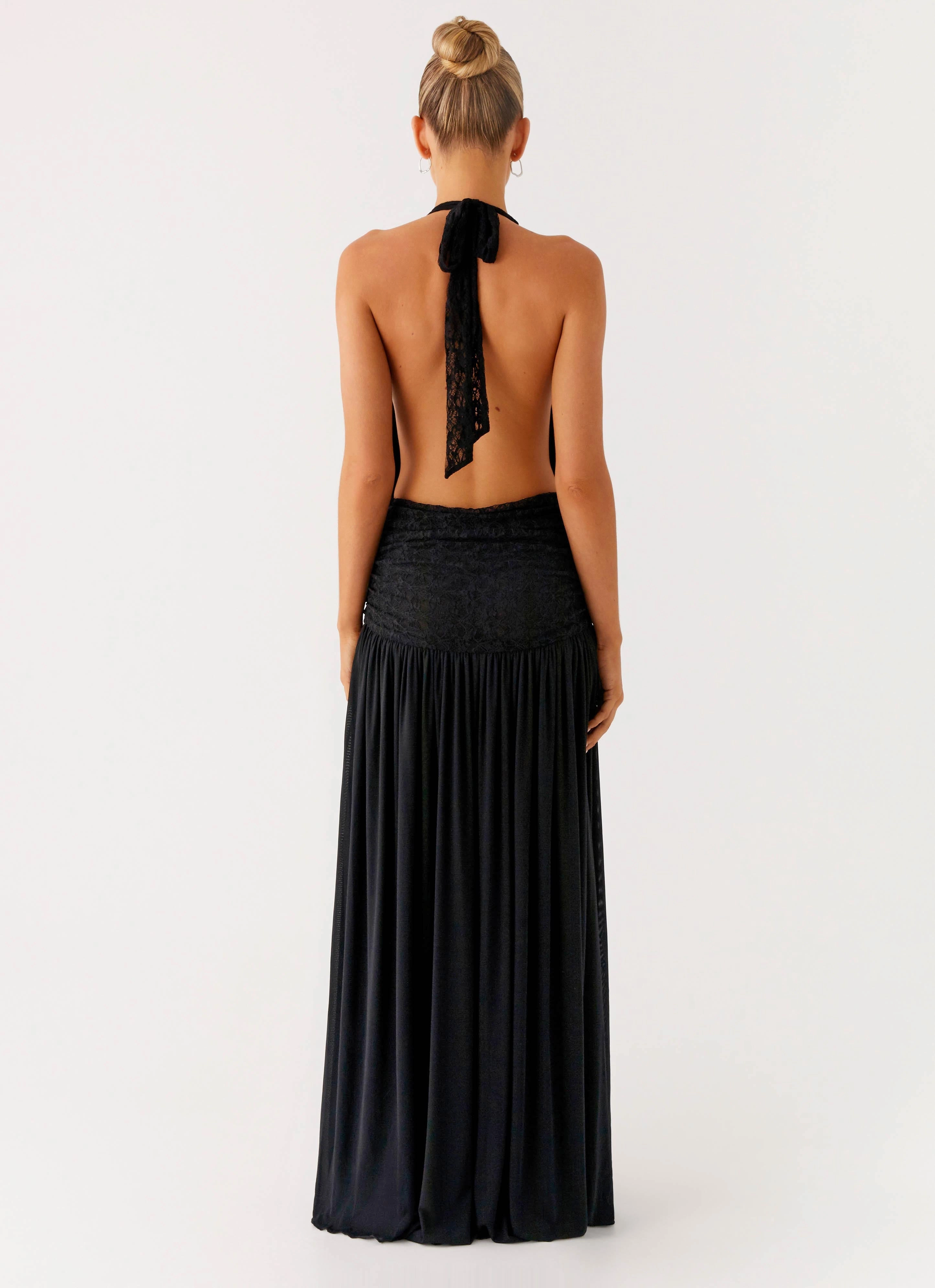 Full Attention Maxi Dress - Black Sun-Protective