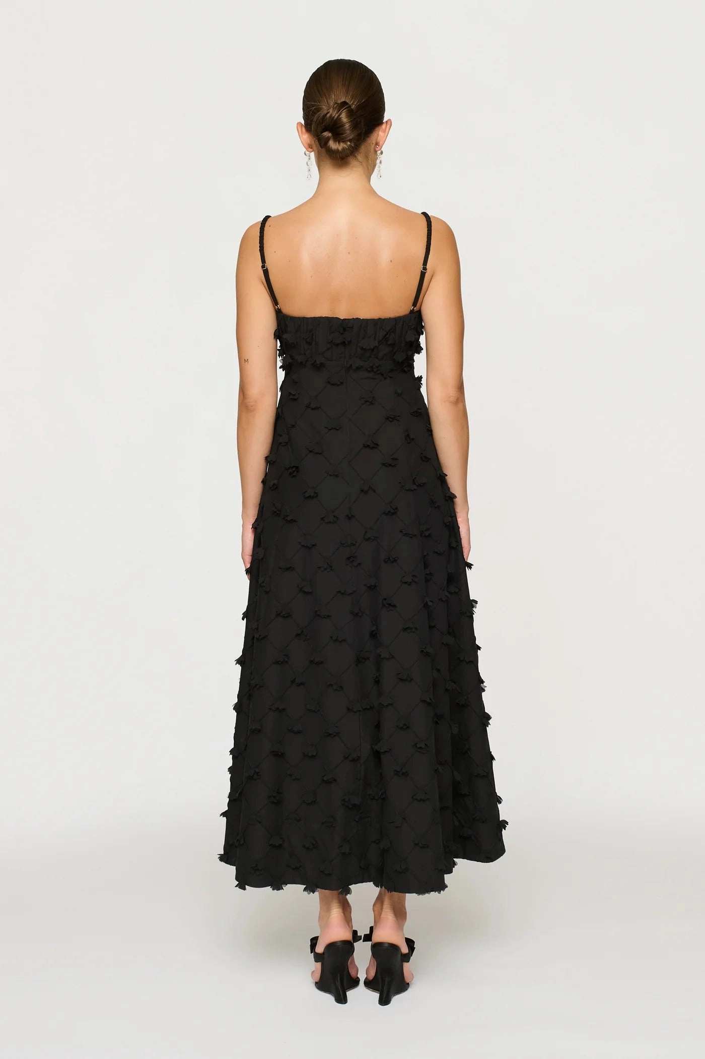 Tahlia Dress in Black Refined Aesthetic Aura Glow