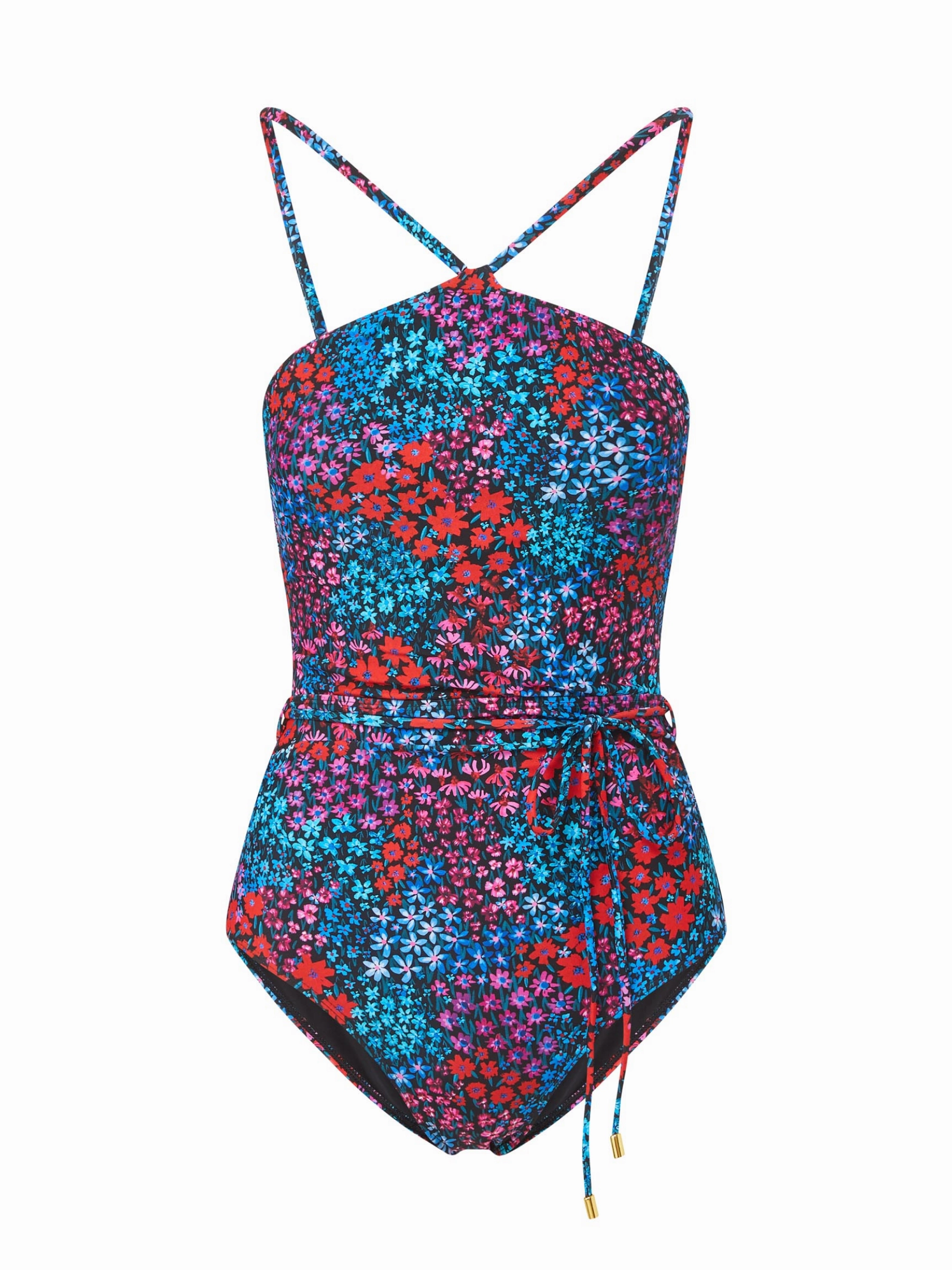 Compressive Fit Daphne One Piece In Bloom