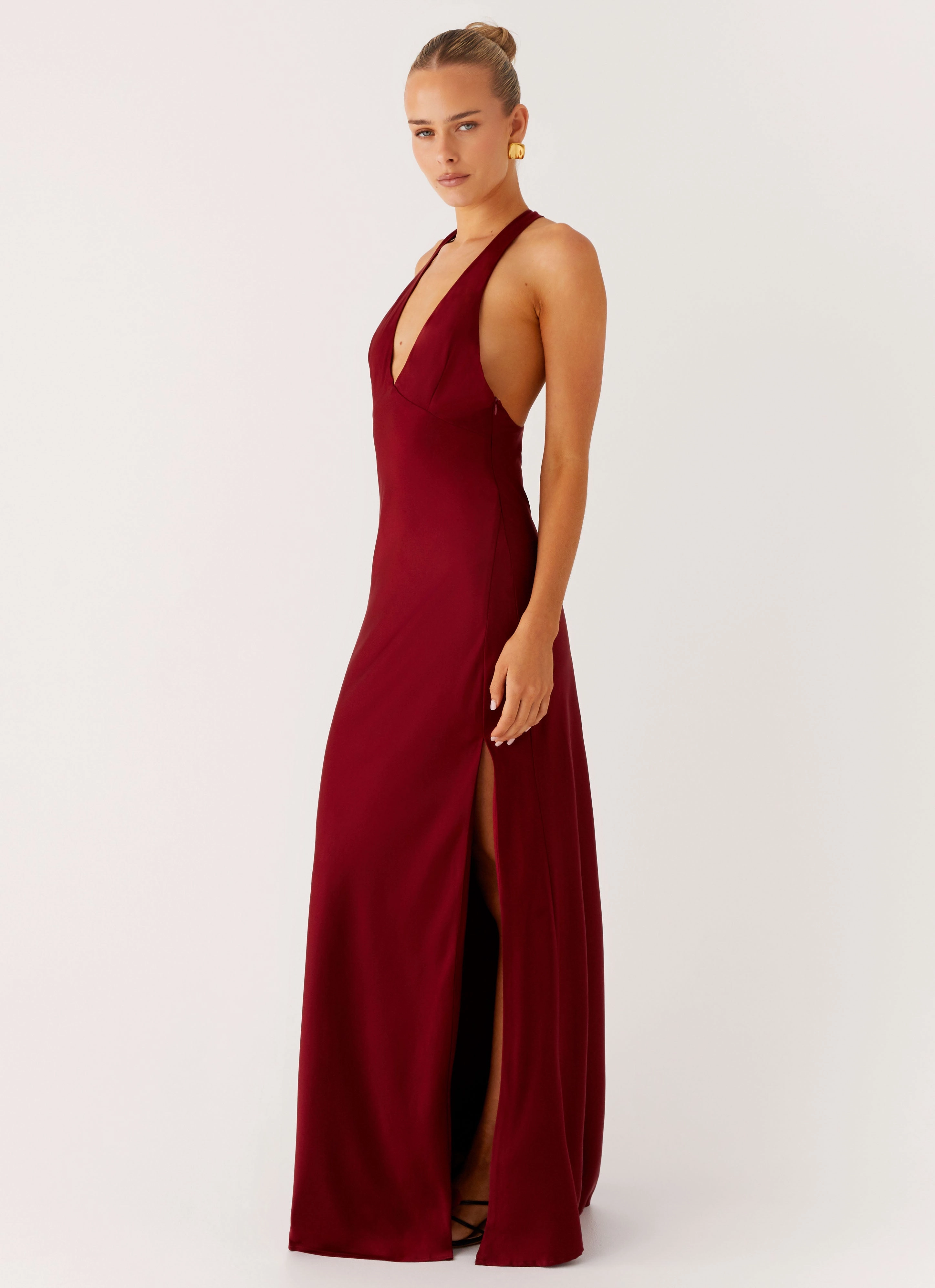 Angie Maxi Dress - Burgundy Casual Must-Have Studio Style