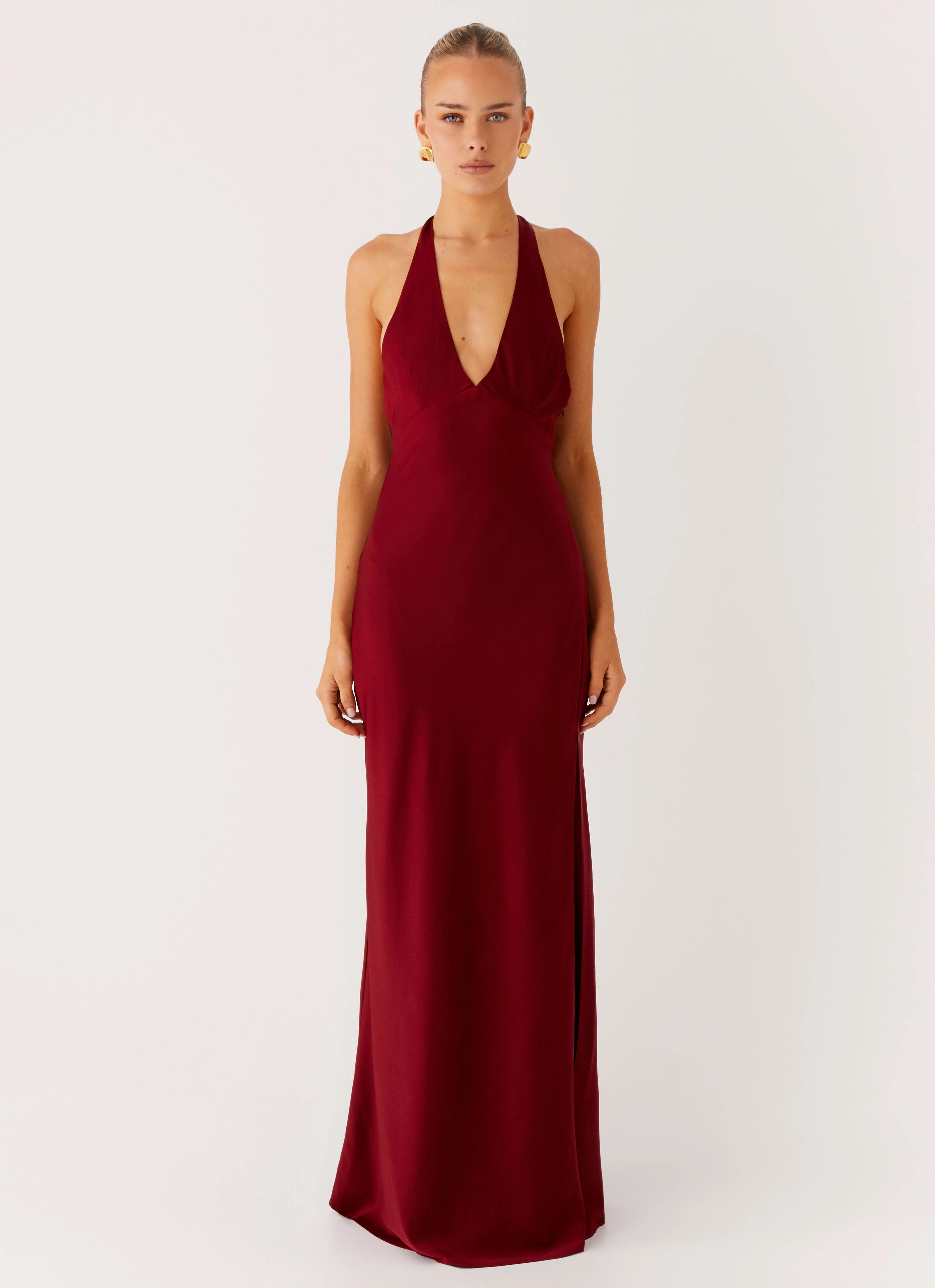 Angie Maxi Dress - Burgundy Casual maxi dress