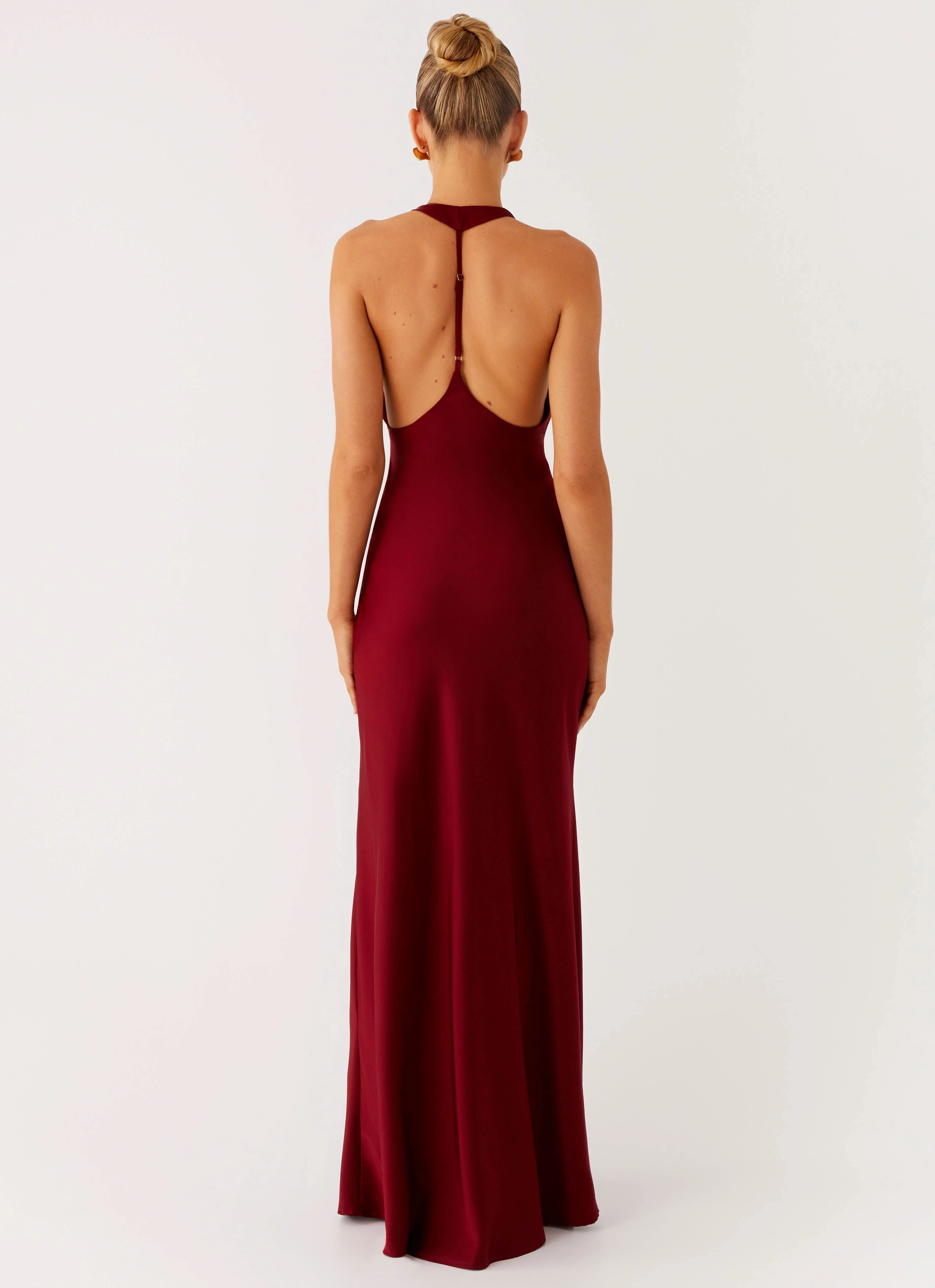 Angie Maxi Dress - Burgundy Balanced Shape