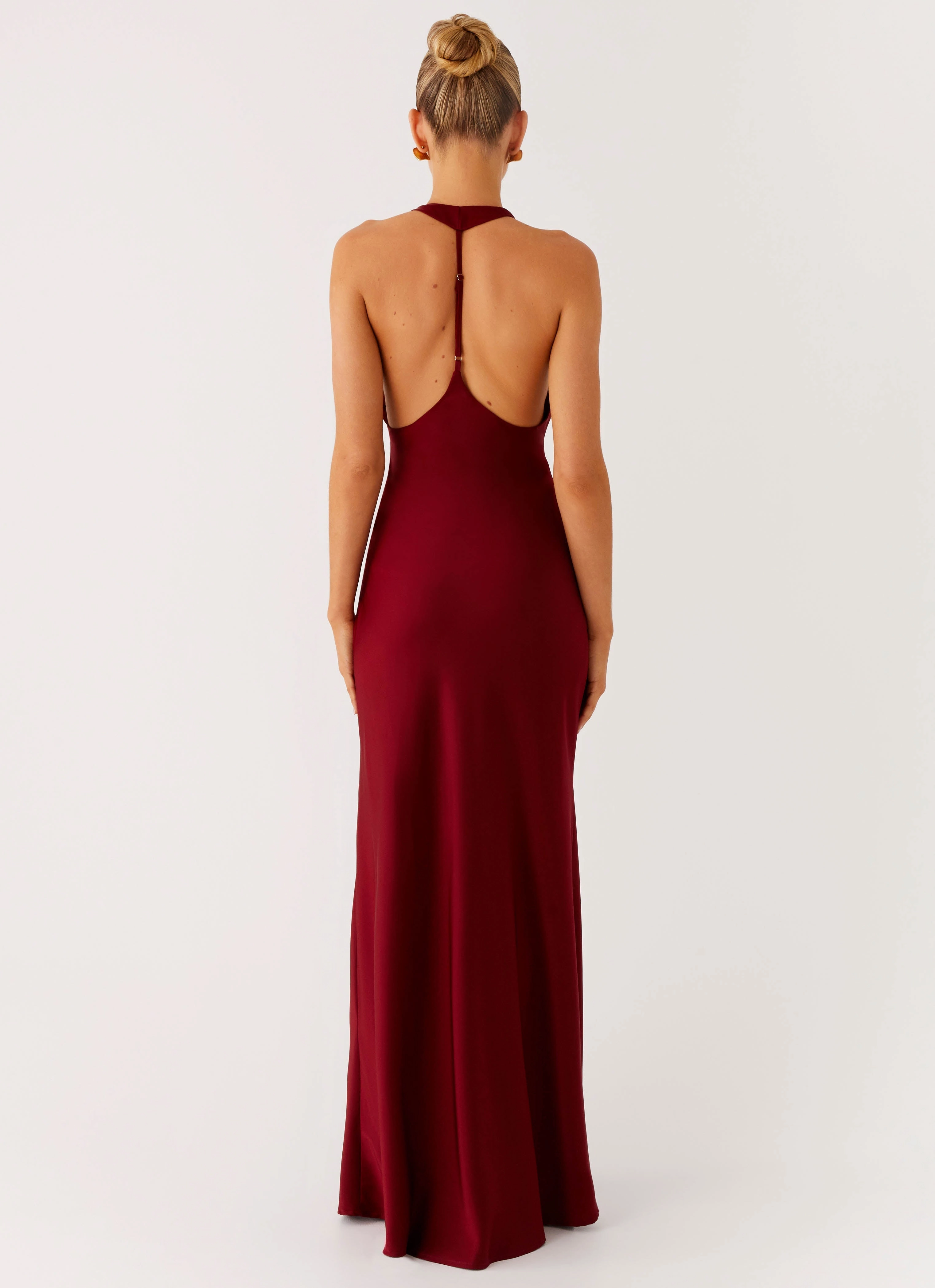 Angie Maxi Dress - Burgundy Calm Flow