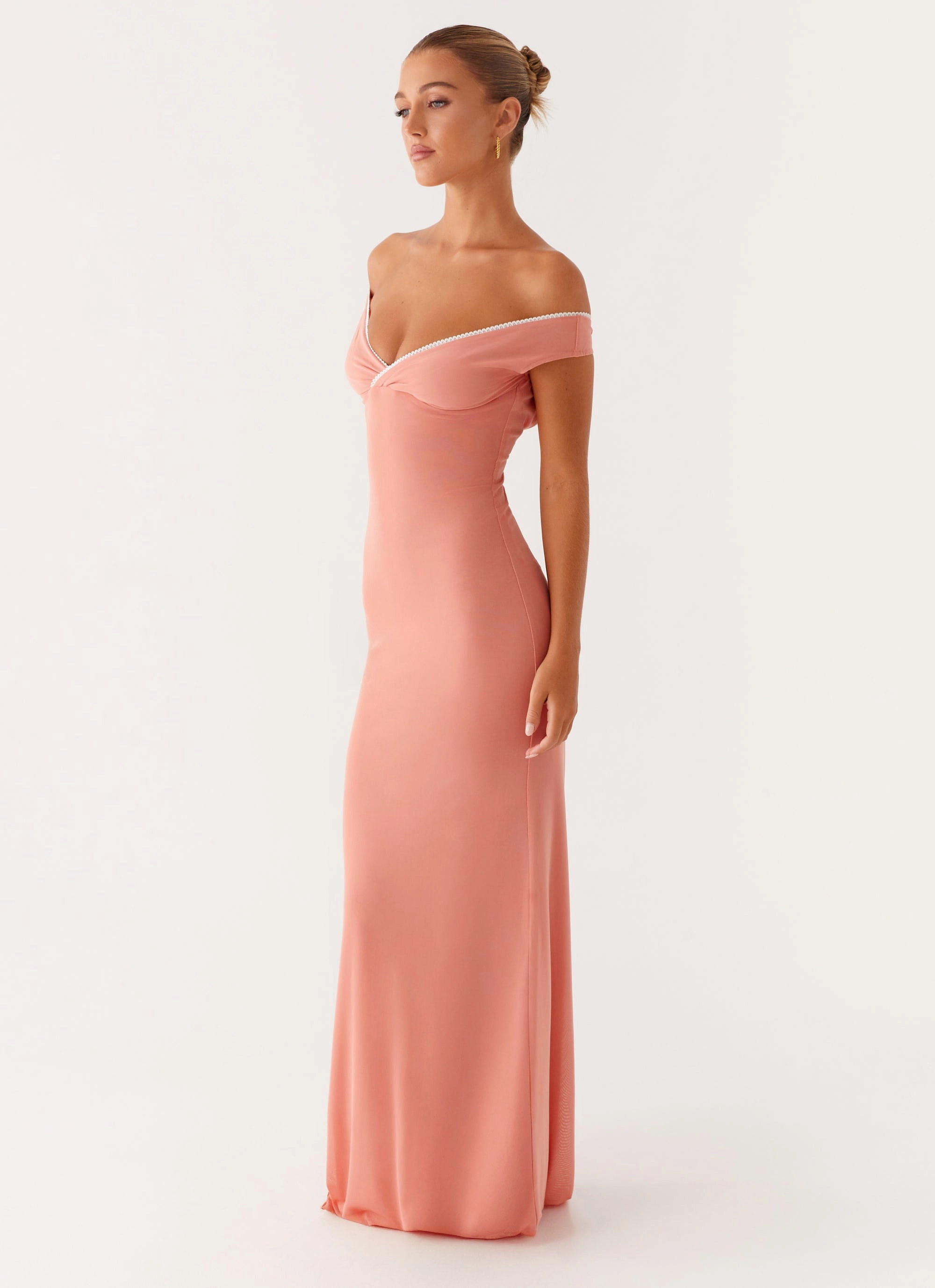Katiya Maxi Dress - Peach Perfectly Crafted Travel Fashion