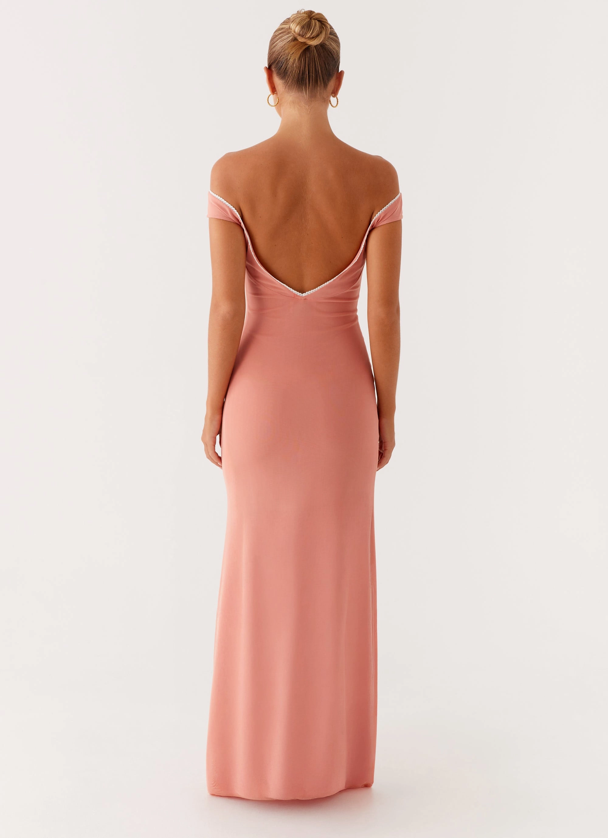 Relaxed-fit gown Katiya Maxi Dress - Peach