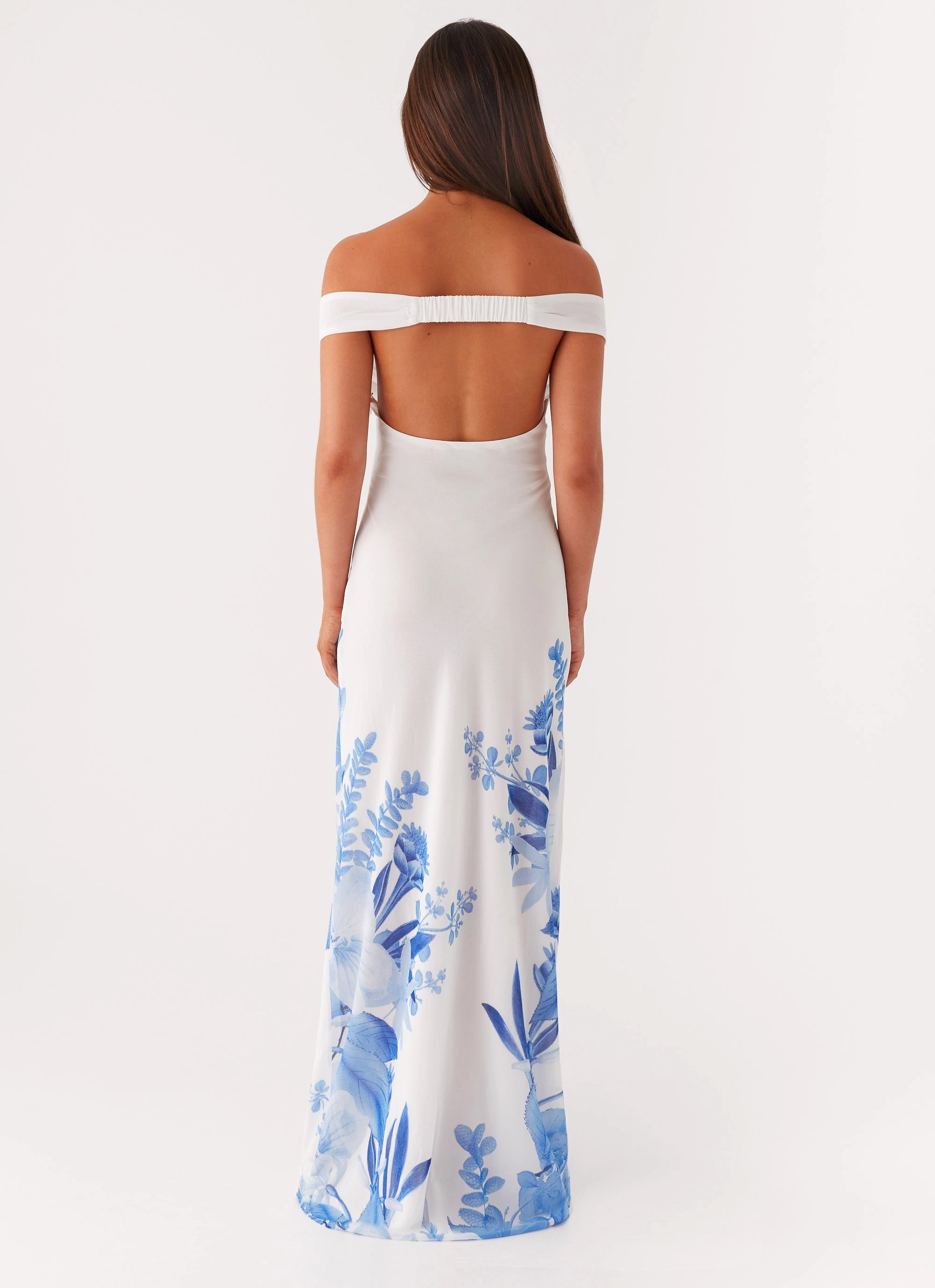 Krissa Maxi Dress - Blue Floral Cozy Wear