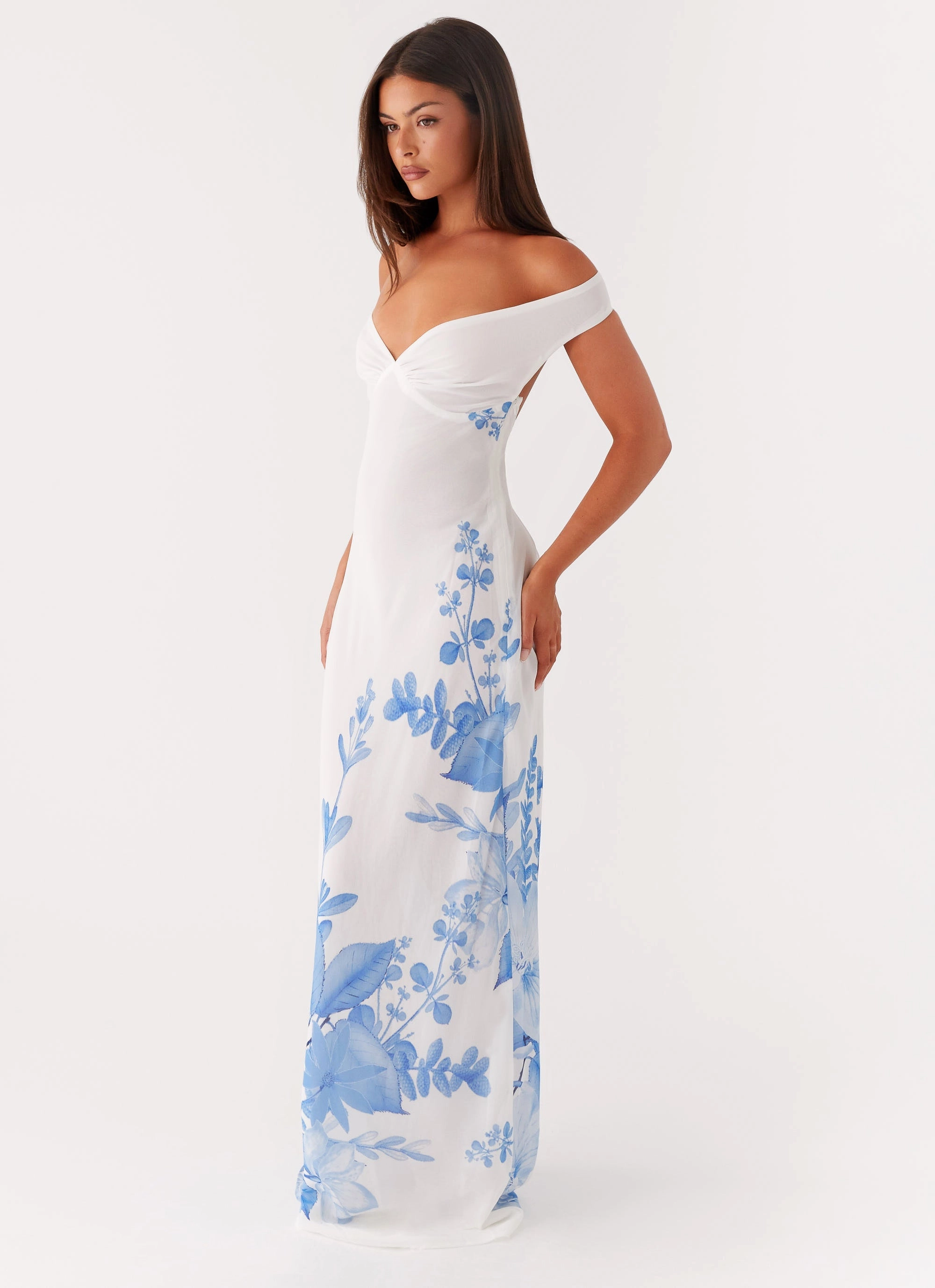 Travel piece Krissa Maxi Dress - Blue Floral
