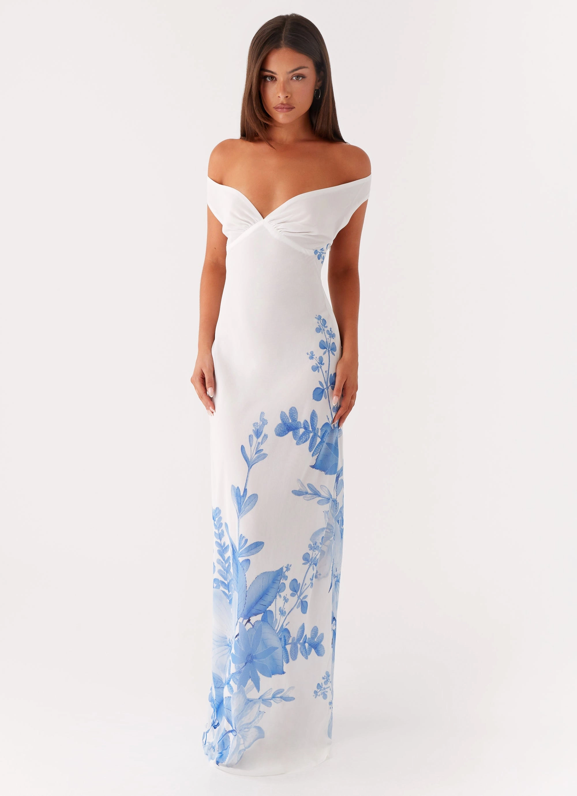 Smooth Blend Krissa Maxi Dress - Blue Floral
