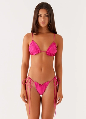 Gaia Bikini Bottom - Fuchsia Tropical Vibes