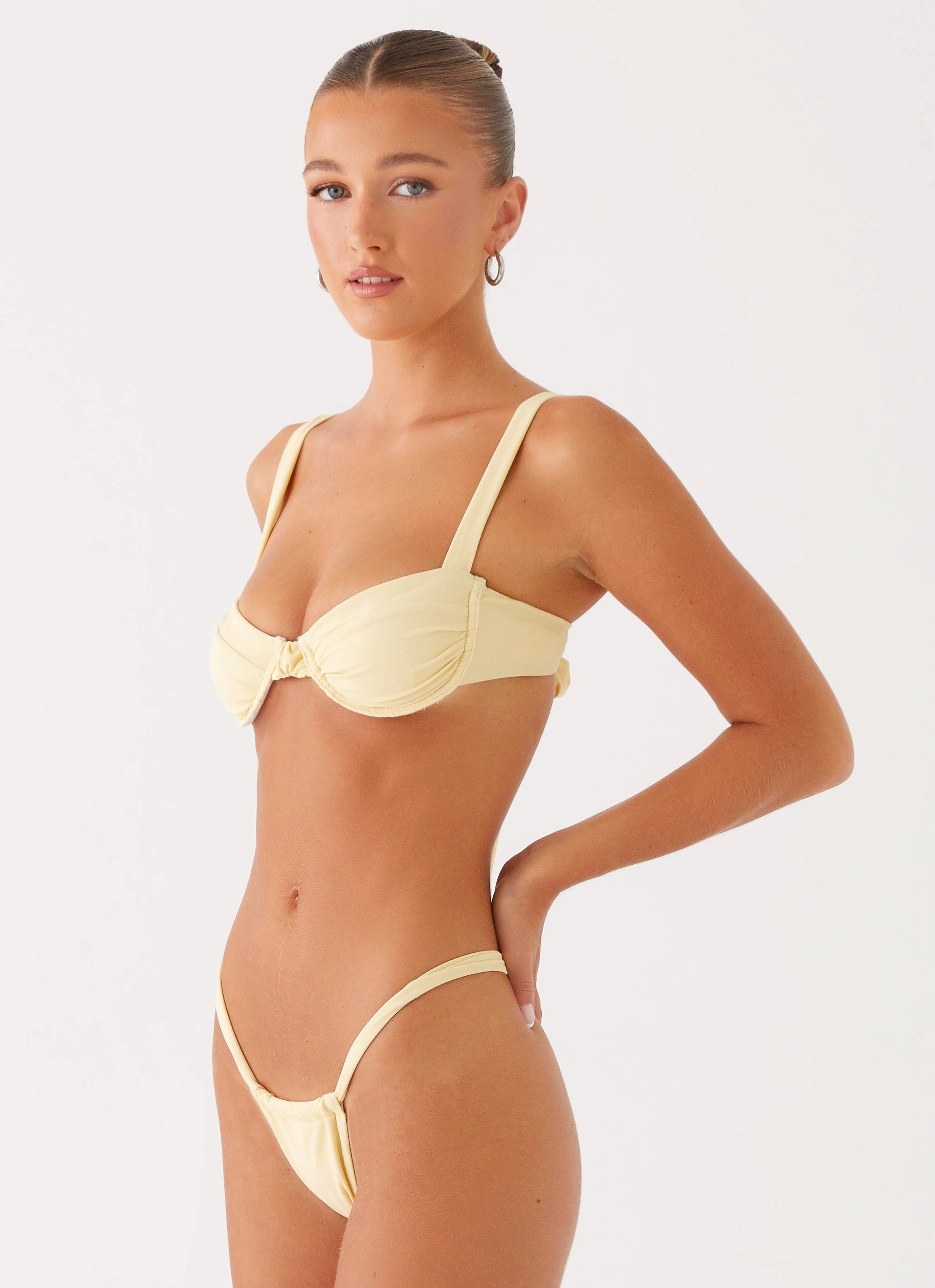 Packable-Design Gala Underwire Bikini Top - Yellow