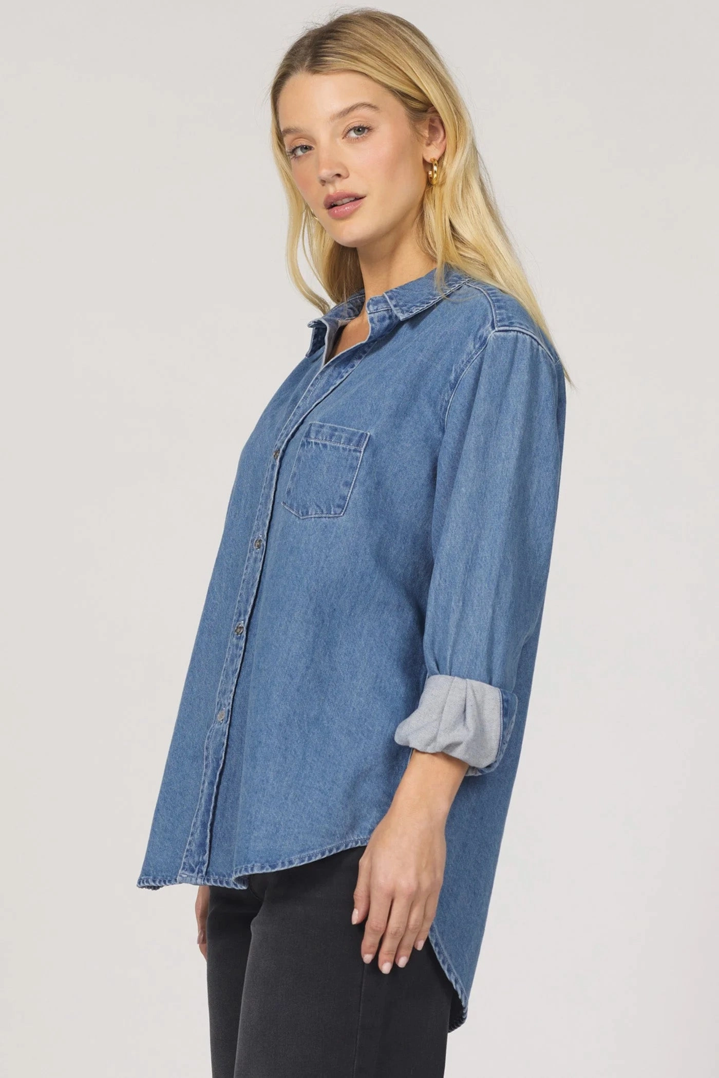 Galina Denim Top QuickRelease MultiDirectionalStretch
