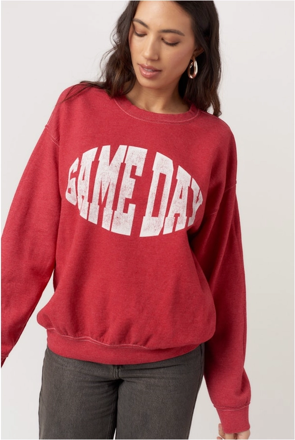 Timeless Cut Game Day Football Sweatshirt