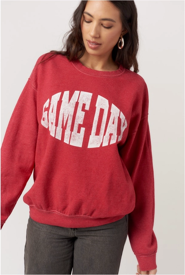 Game Day Football Sweatshirt anti static coating Retro design