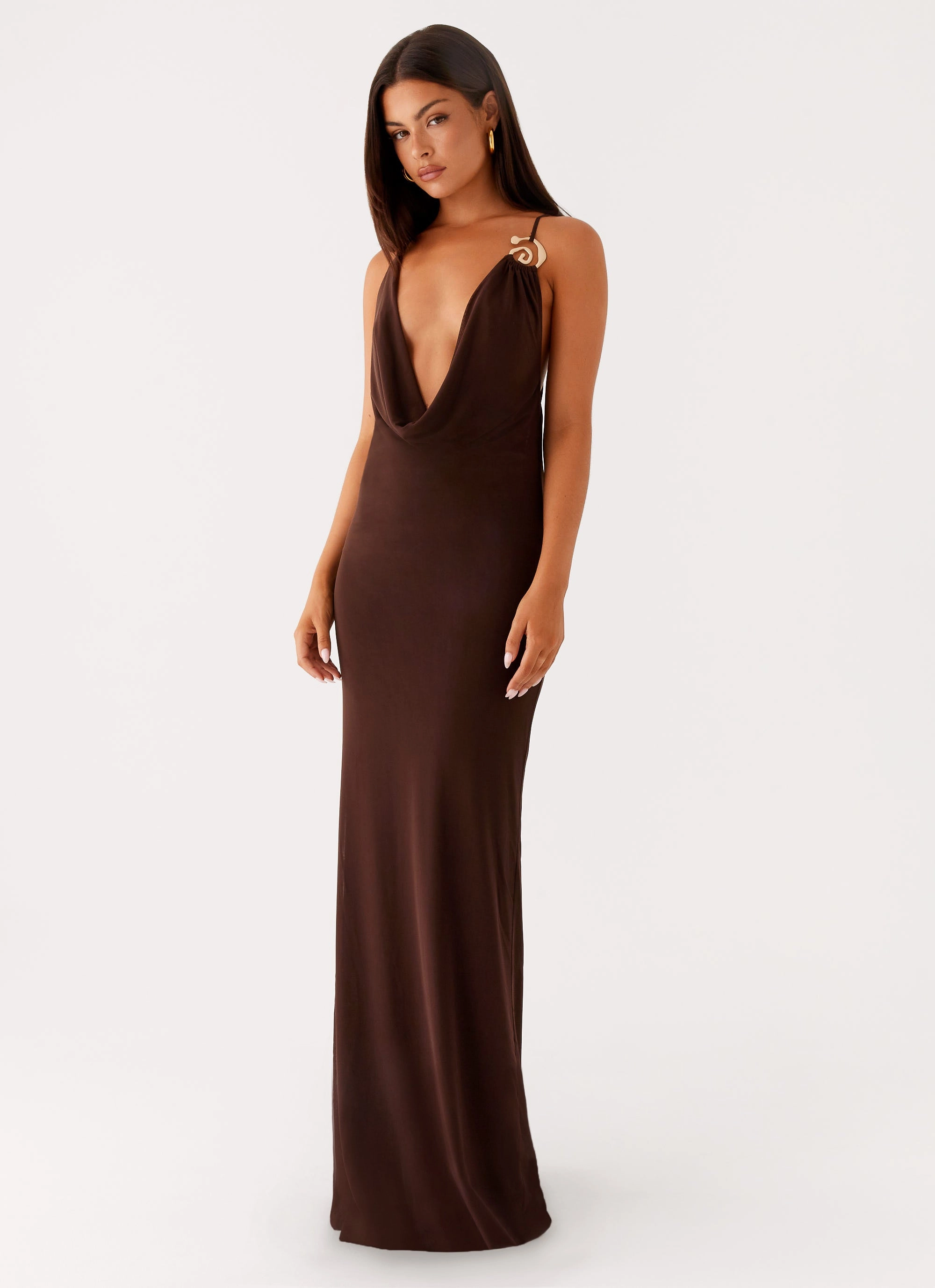 All Season Style Game Player Maxi Dress - Chocolate
