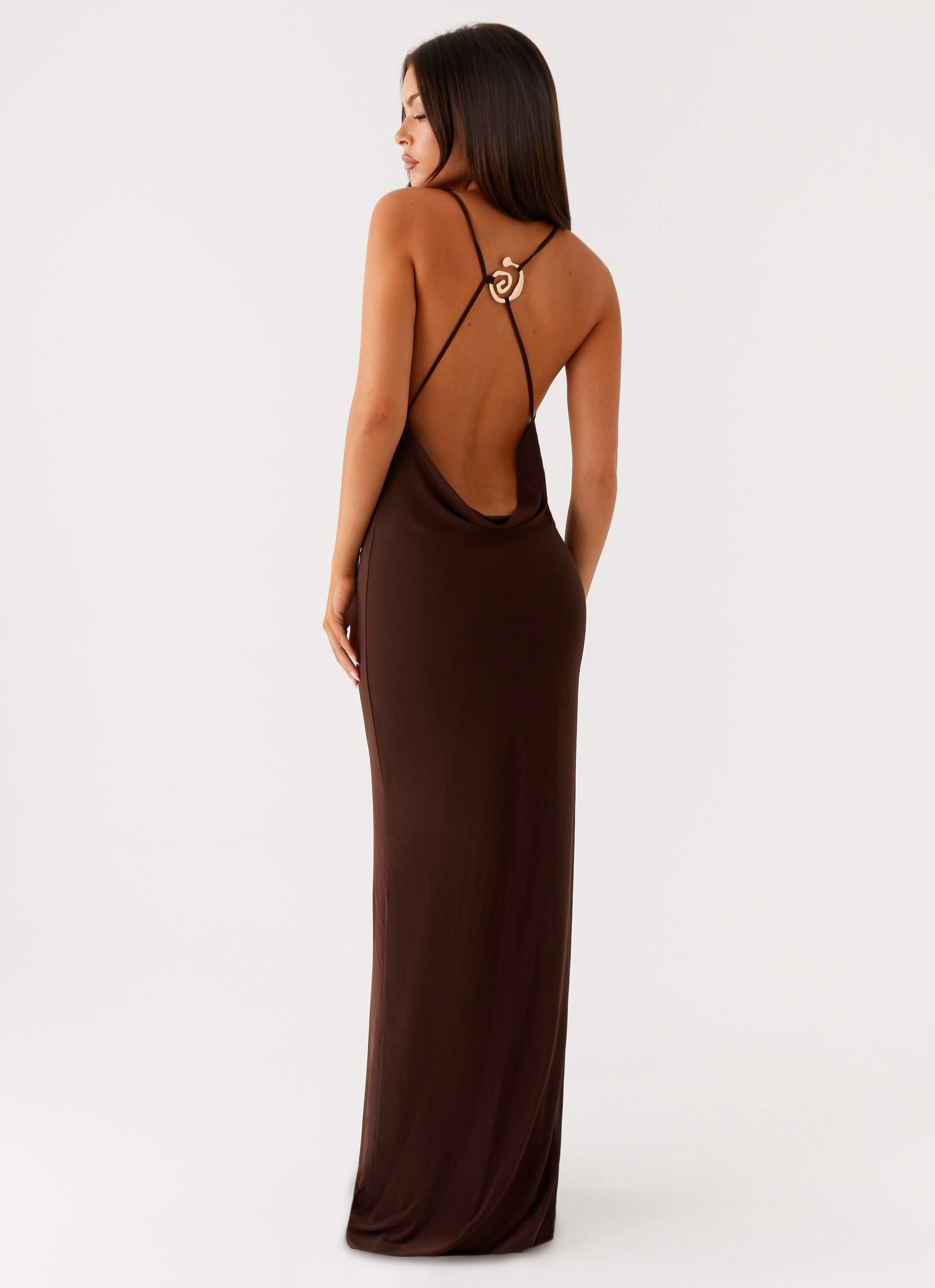 Game Player Maxi Dress - Chocolate Light Comfort