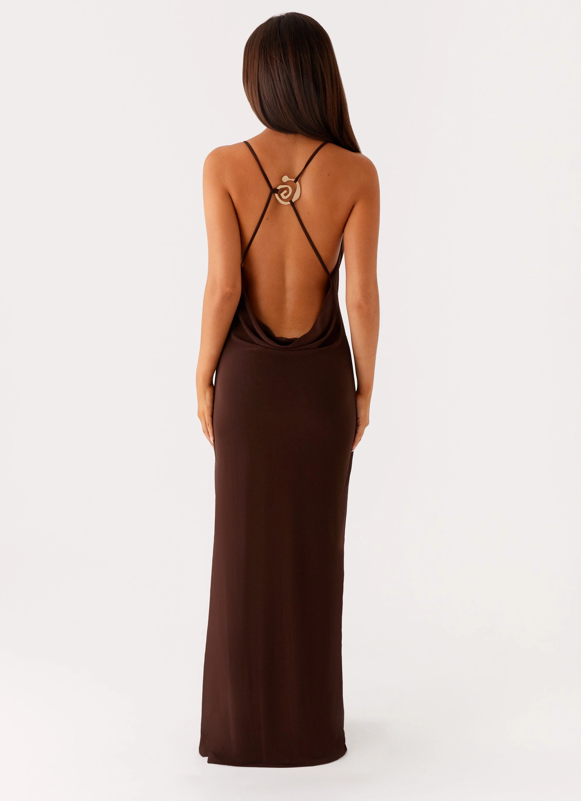 Game Player Maxi Dress - Chocolate Earthy Hue Festival-Ready