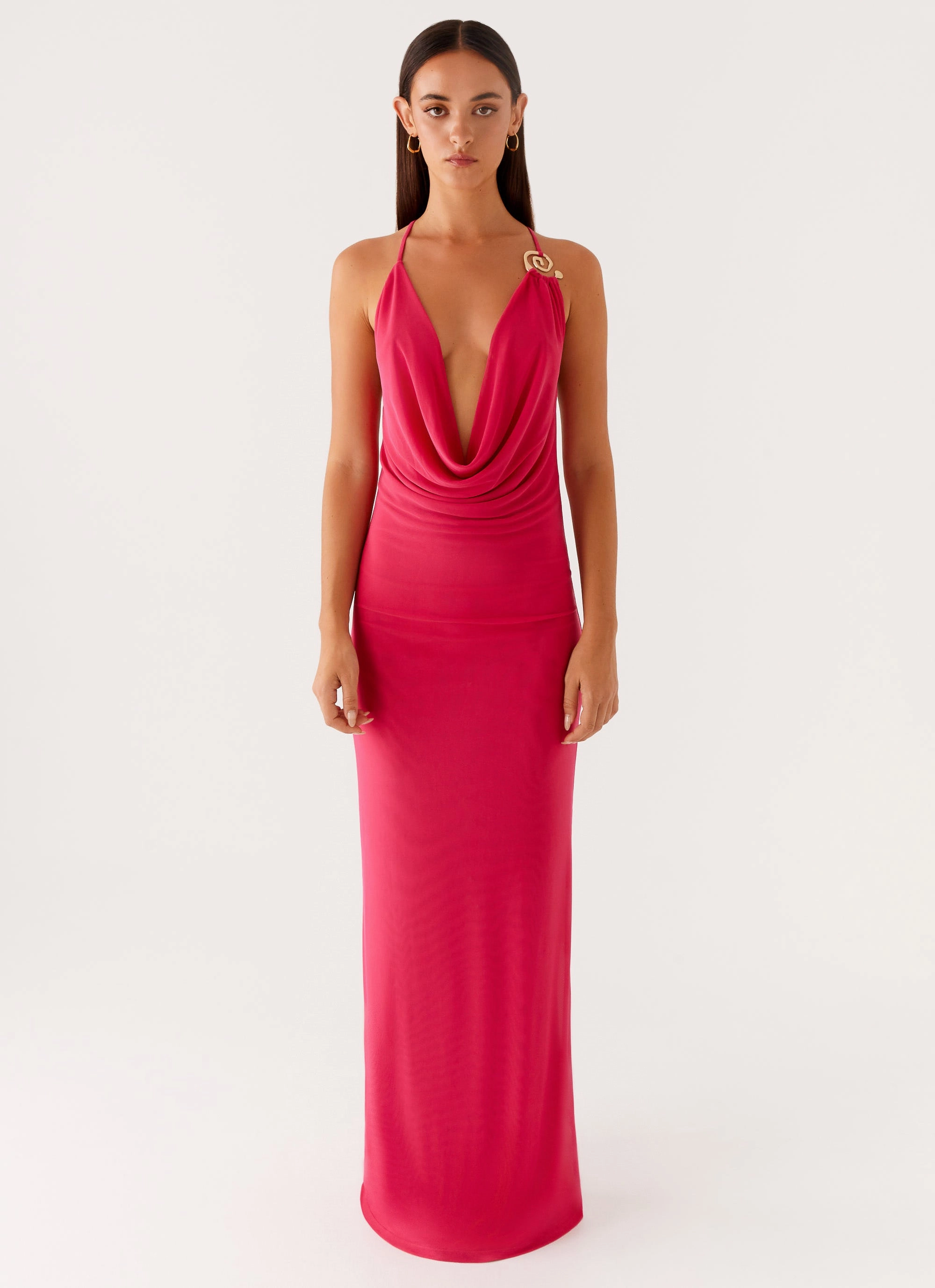 Light And Airy Game Player Maxi Dress - Hot Pink