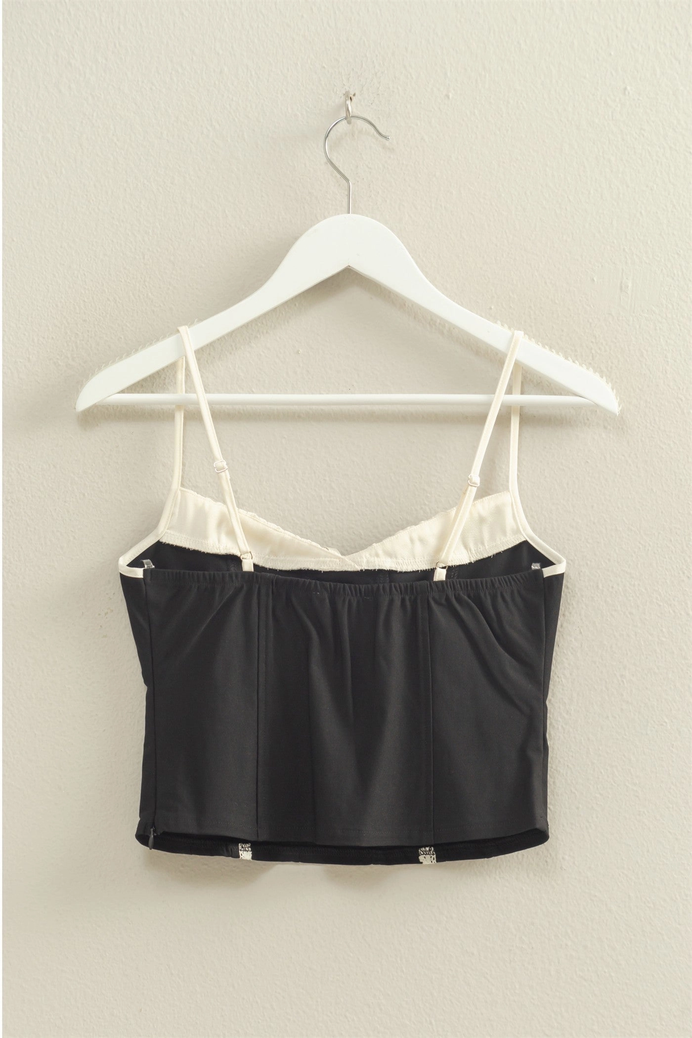 Gameday Lace Trim Corset Tank Brushed Interior