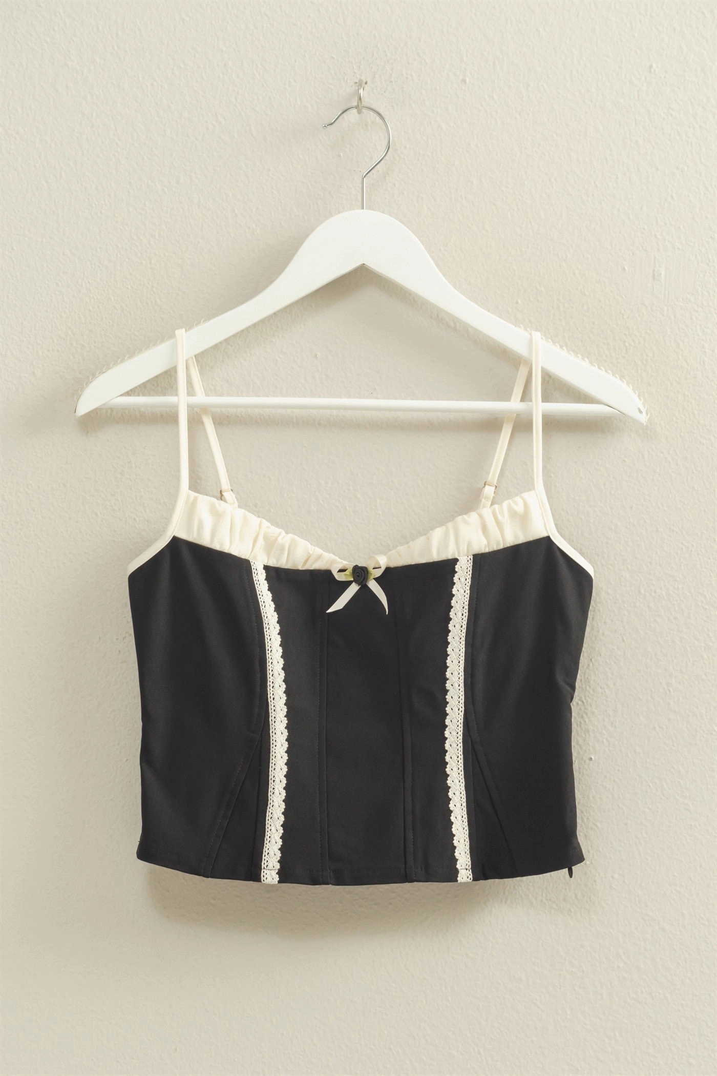 Relaxed Look Gameday Lace Trim Corset Tank