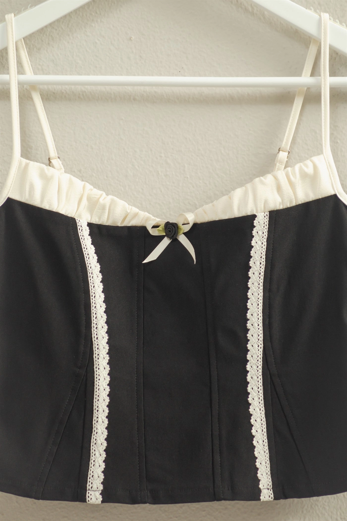 Gameday Lace Trim Corset Tank Friction Resistant Finish