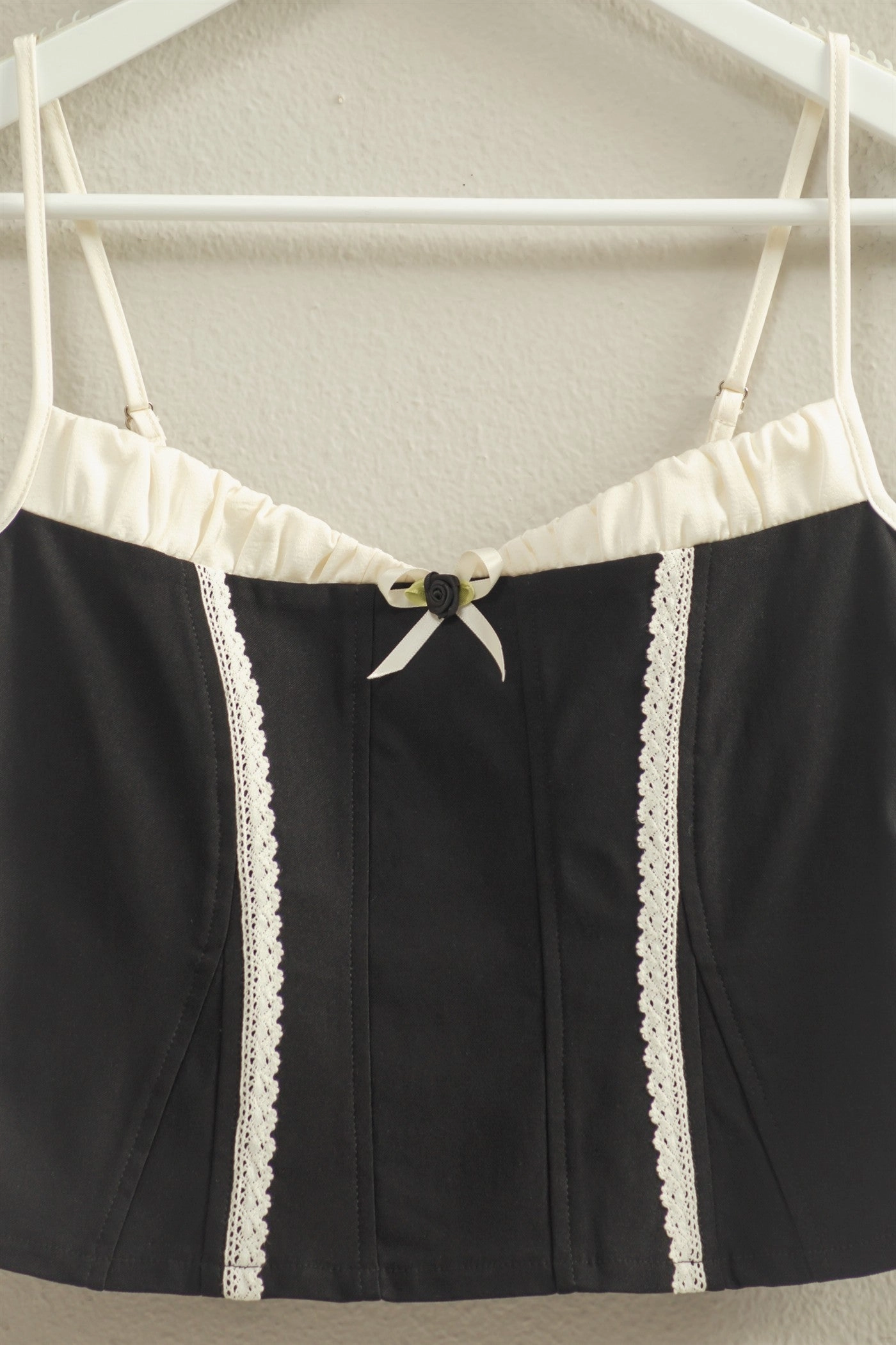 Double Stitched Hem QuickDry Gameday Lace Trim Corset Tank