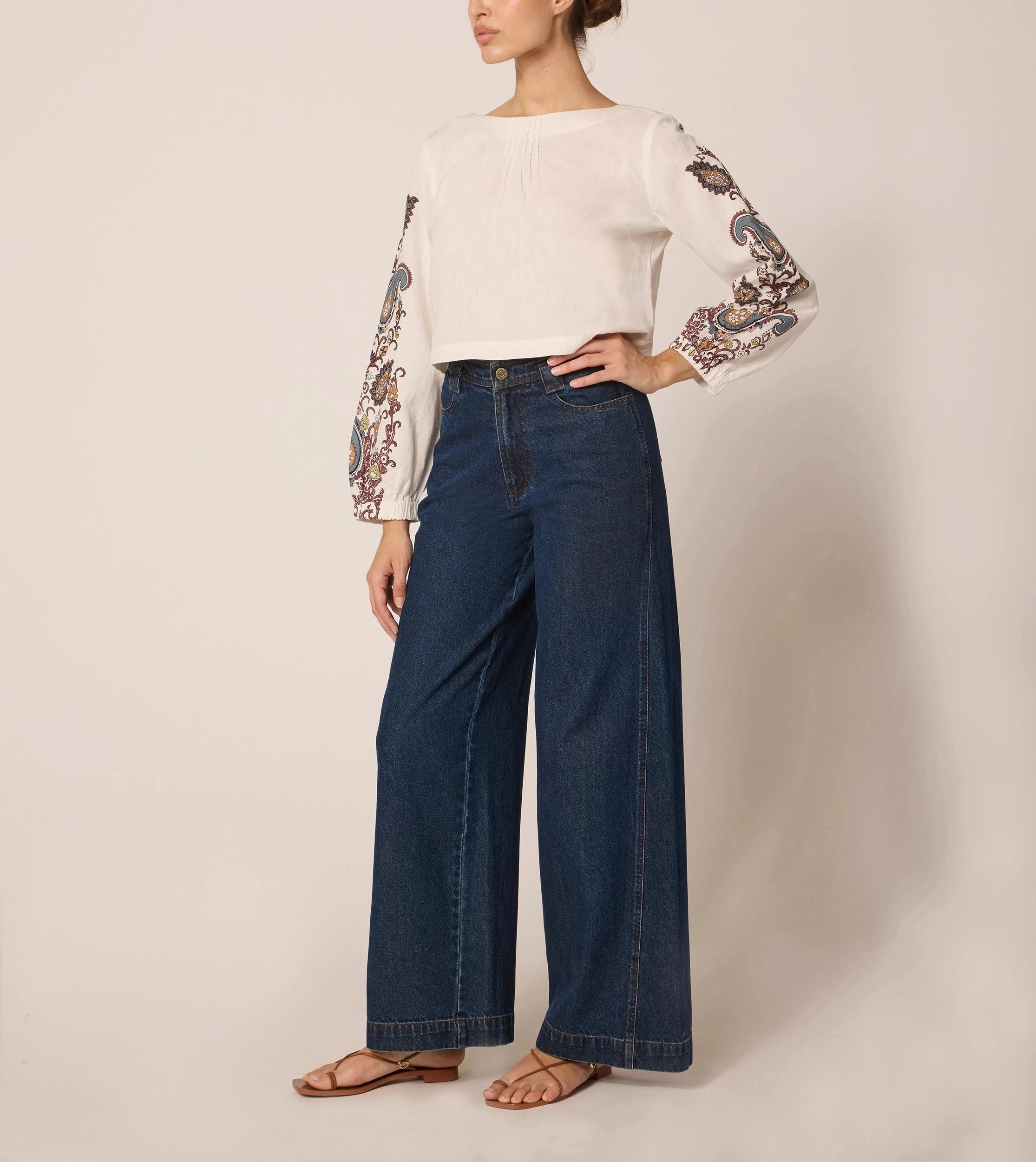 Non Chafe Armholes MoistureManagementSystem Georgia Blouse | Veneto Paisley