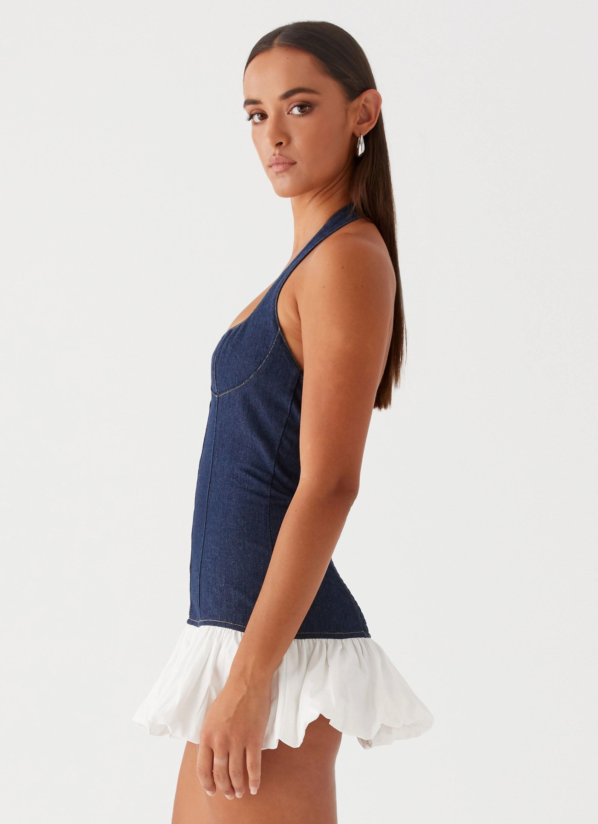 Summer Mood Quick Layer Georgina Denim Mini Dress - Blue