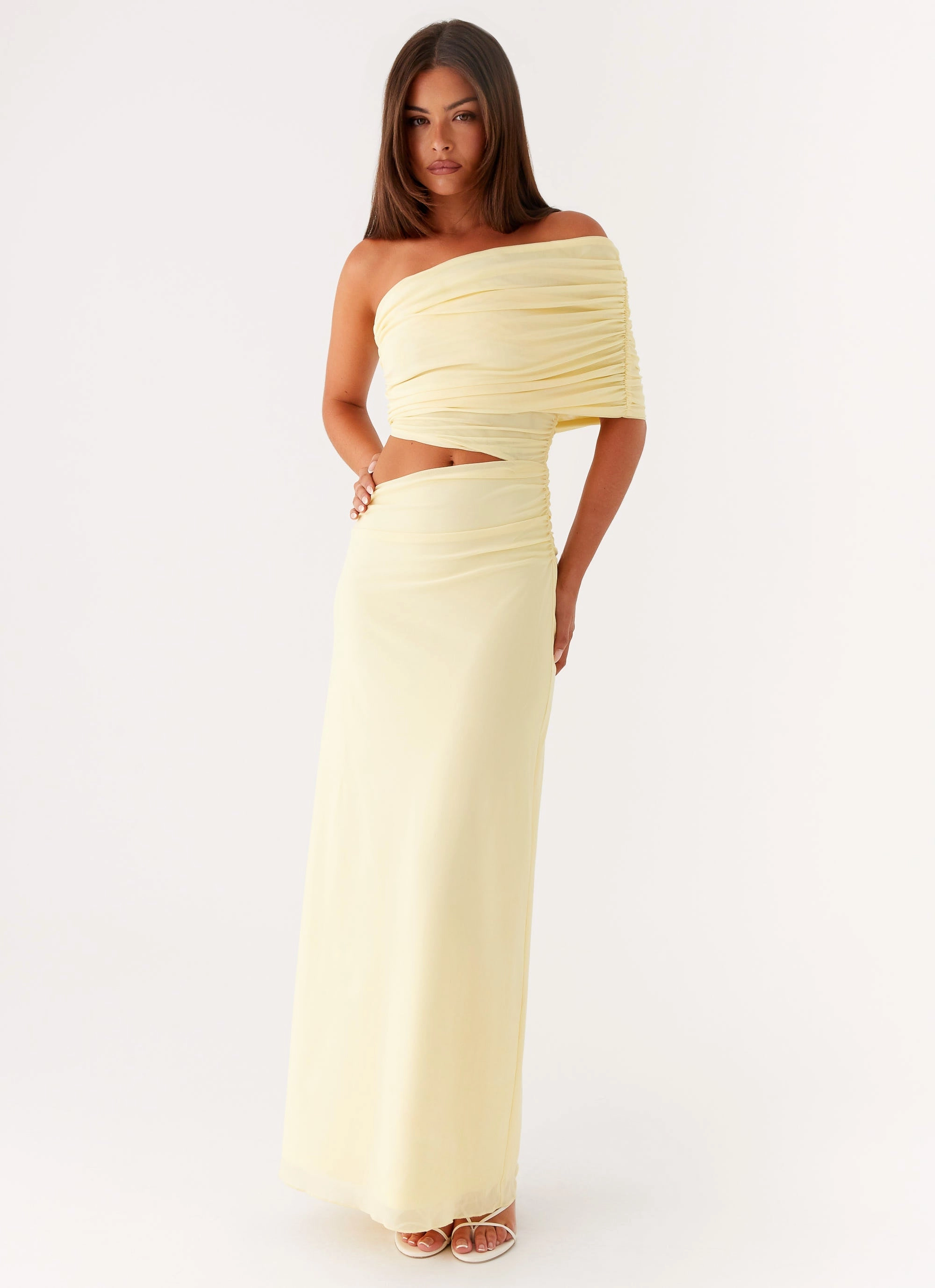 Neutral Feel Gillian Maxi Dress - Yellow