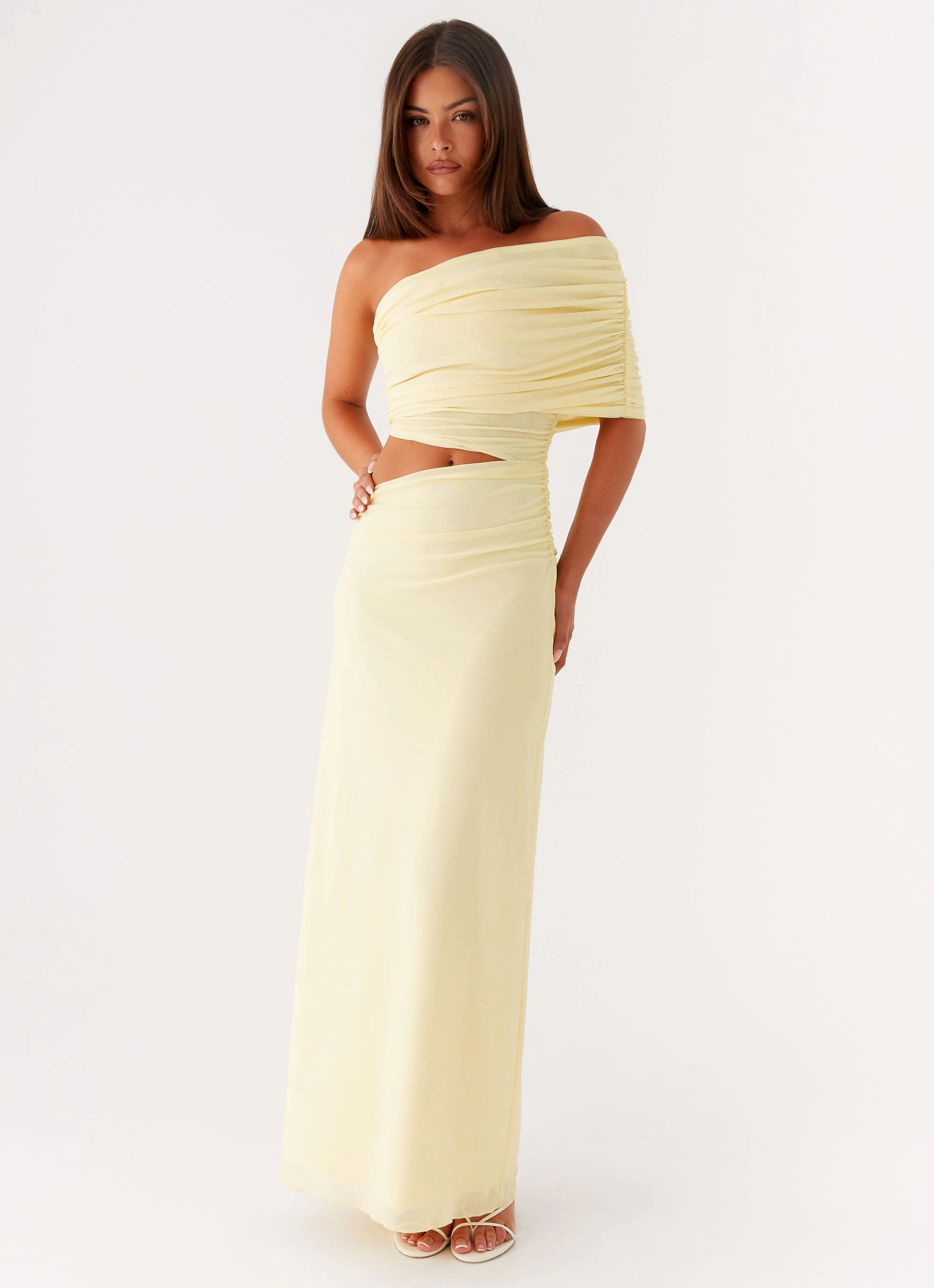 Soft Air Chic Style Gillian Maxi Dress - Yellow