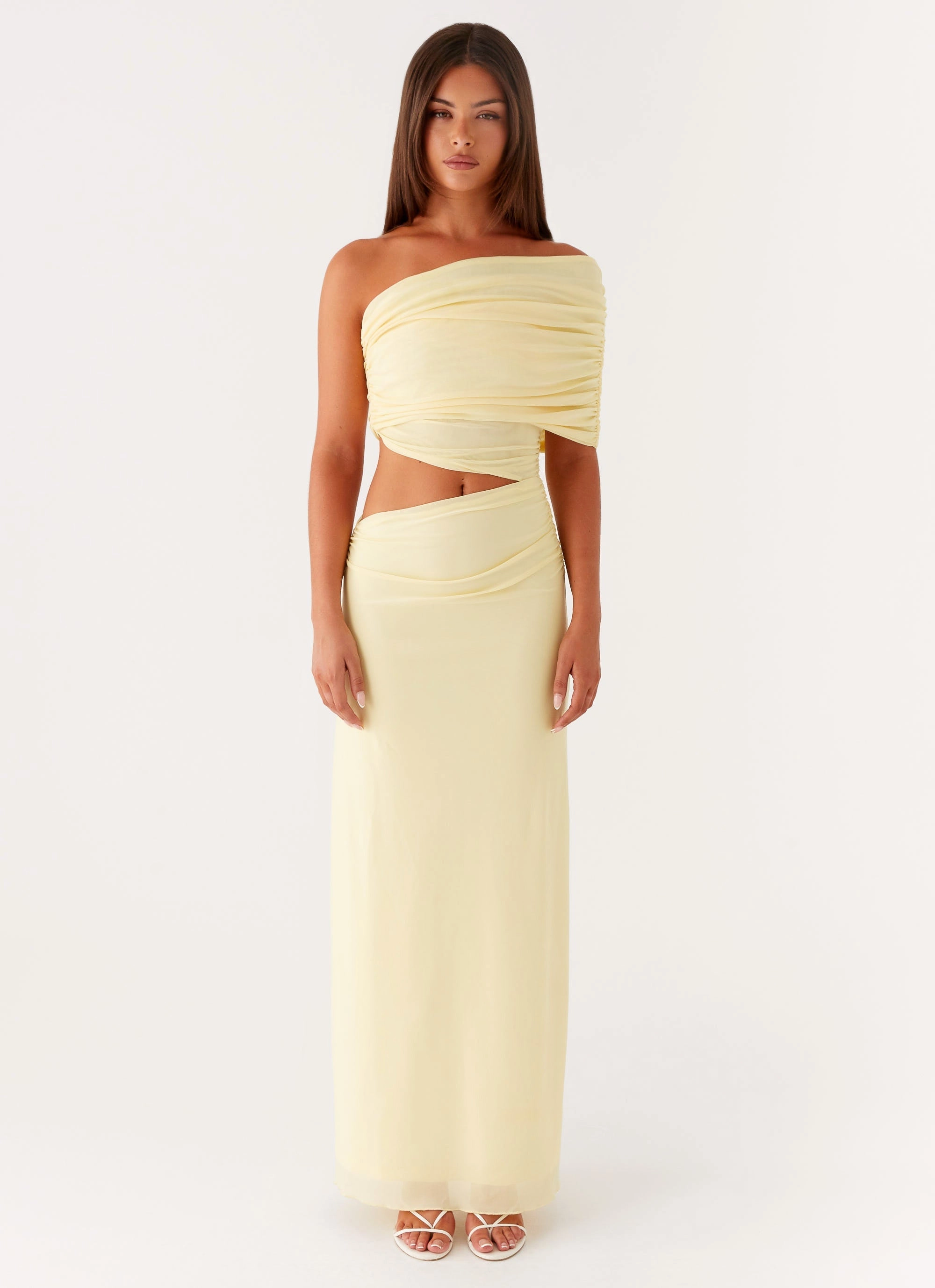 Lounge Ready Tasteful Detail Gillian Maxi Dress - Yellow