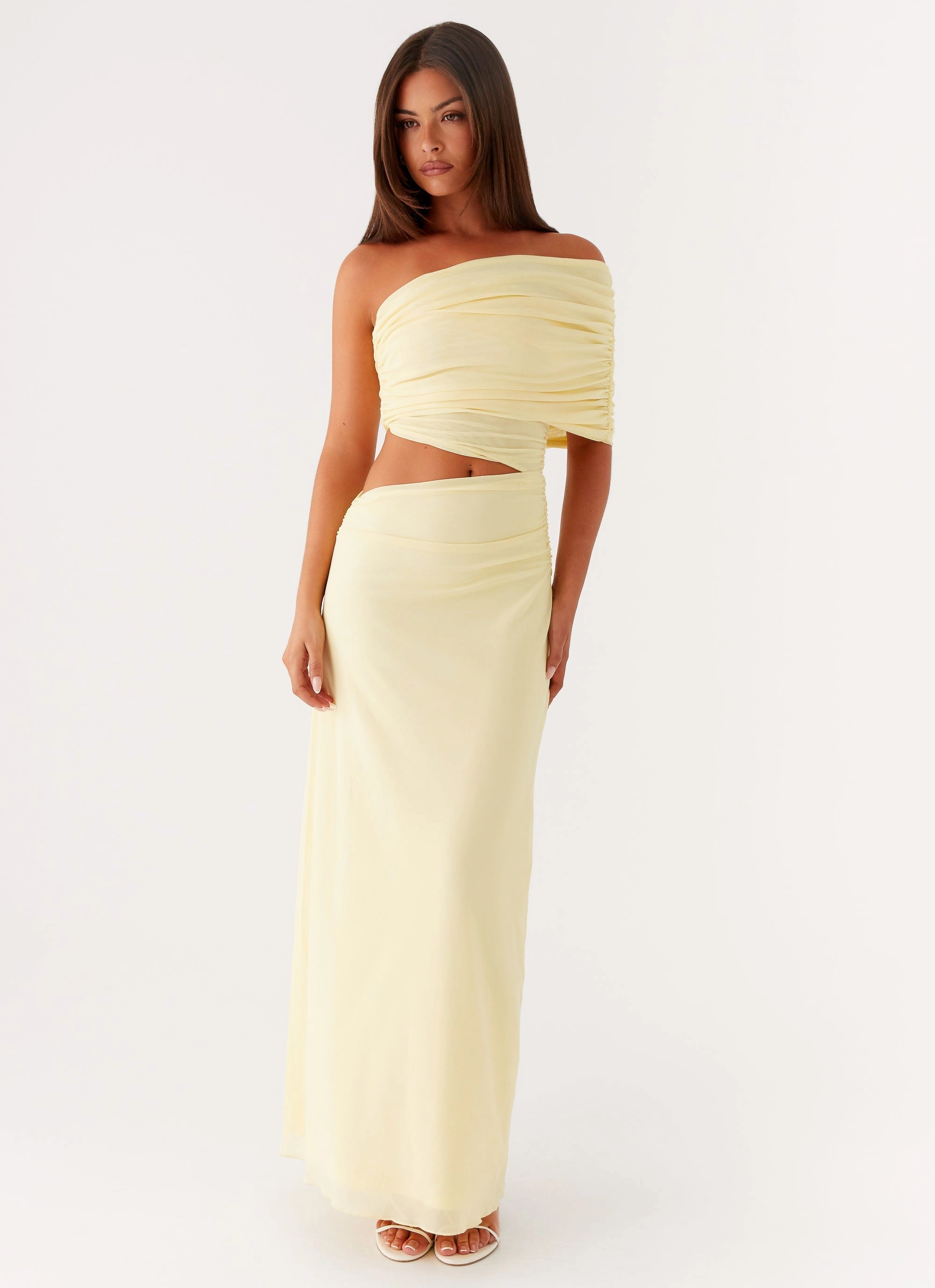 Soft Feel Smart Piece Gillian Maxi Dress - Yellow