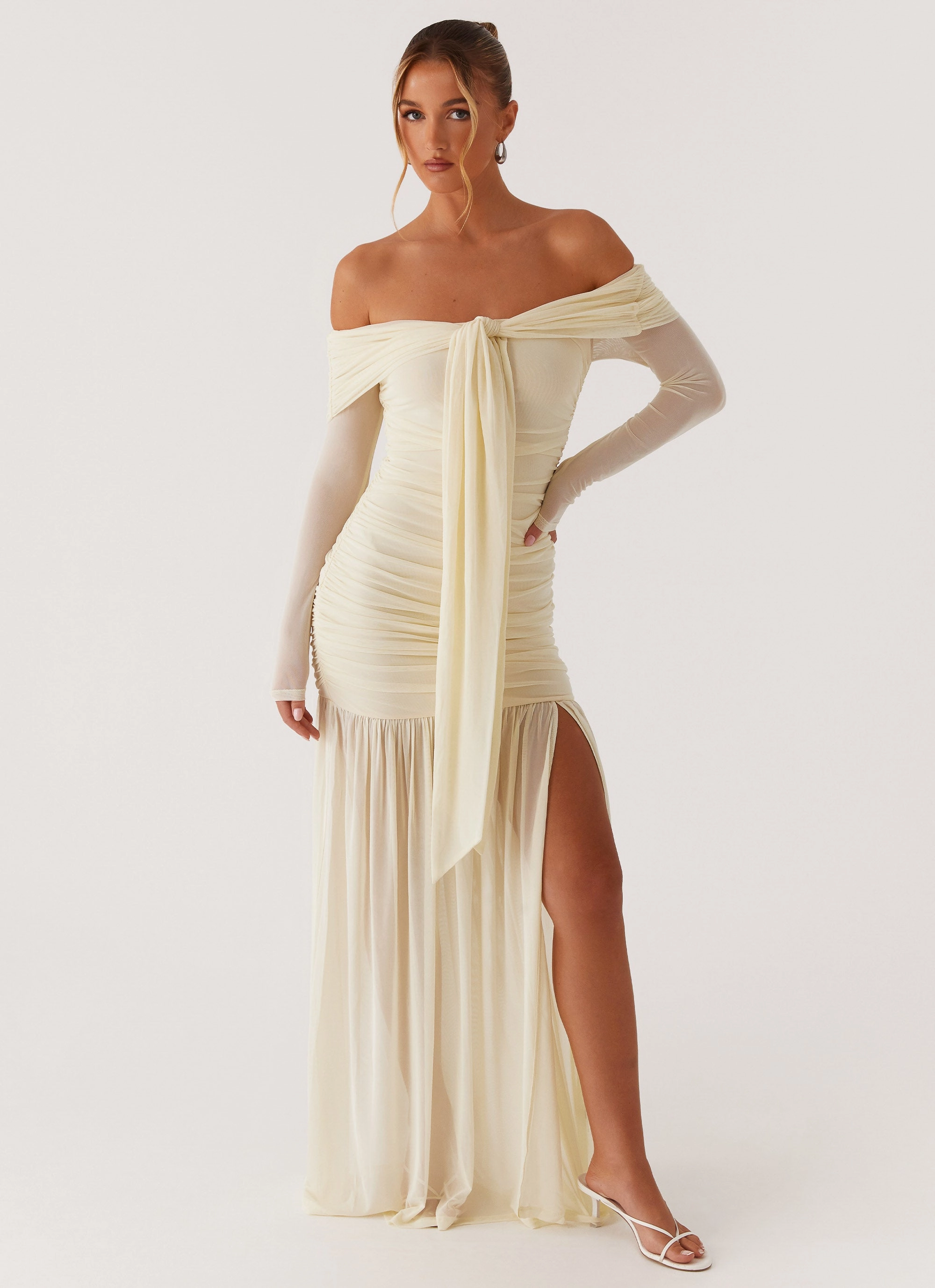Blush Shade Ginny Maxi Dress - Yellow