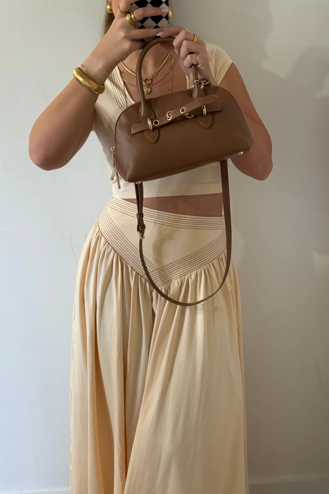 YarnBlend FlatlockSeamTechnique Mackenzie Crop Top   Skirt Set