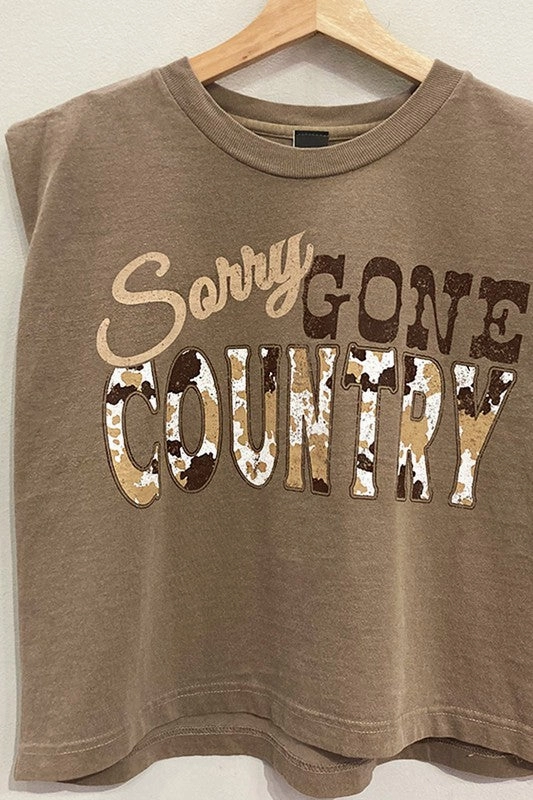 Everyday Comfort FadeResistantPrint Gone Country Muscle Tee S-XL