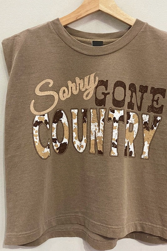 Gone Country Muscle Tee S-XL anti static
