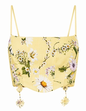 Multi - purpose high - temperature environment Camilla Corset Crop Top-SALE