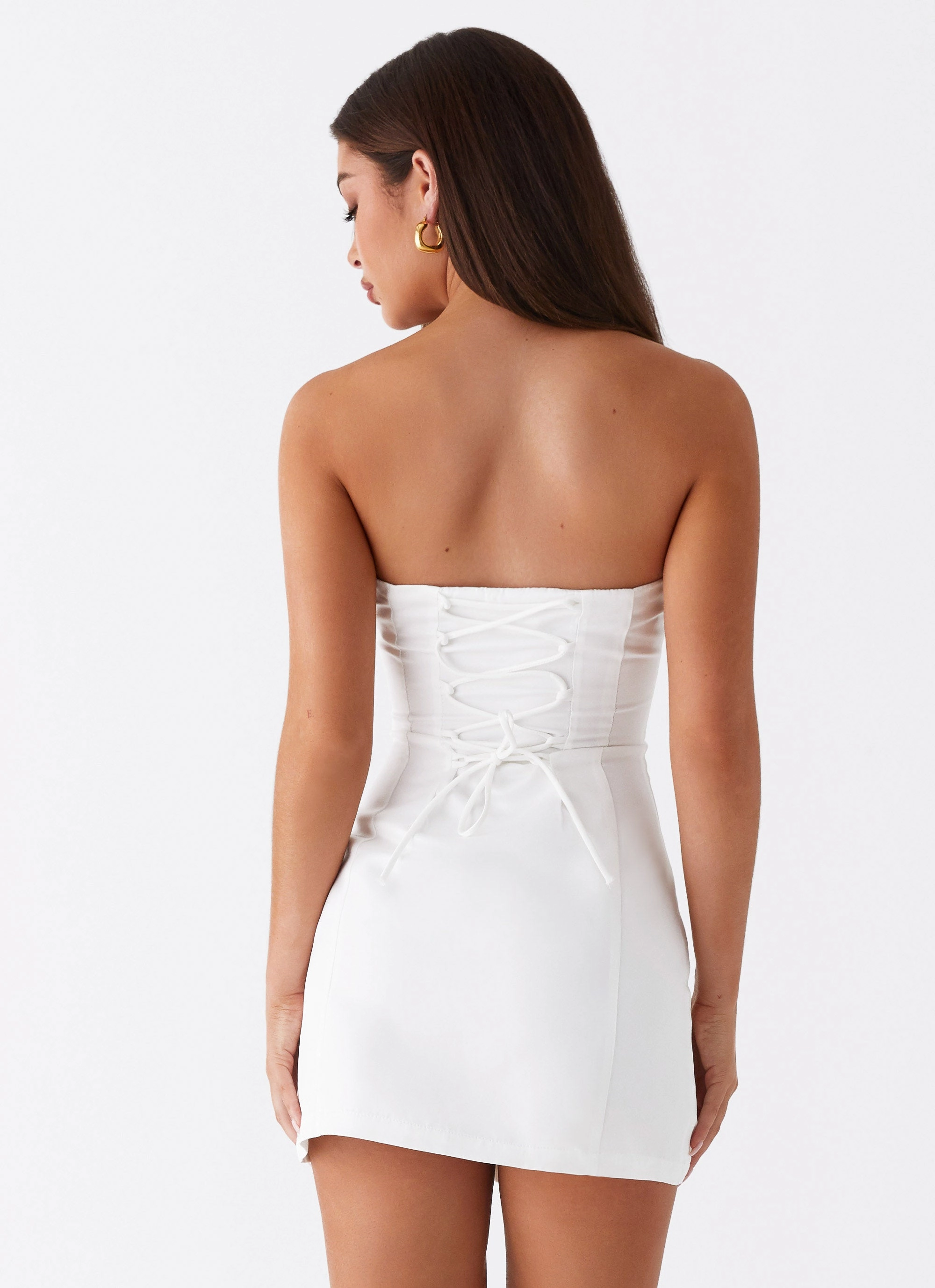 Good Lies Mini Dress - White Profile Enhancer Work Look
