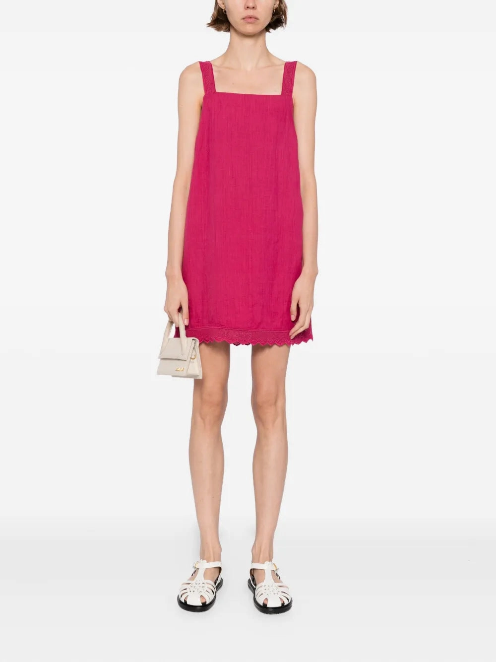 Autumn-Season Grace Mini Dress in Dragon Fruit