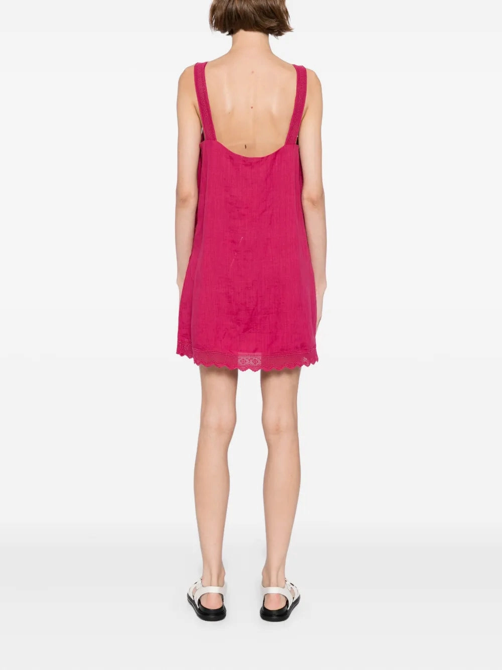 Grace Mini Dress in Dragon Fruit FlexibleNeckline FlexibleCollarStructure