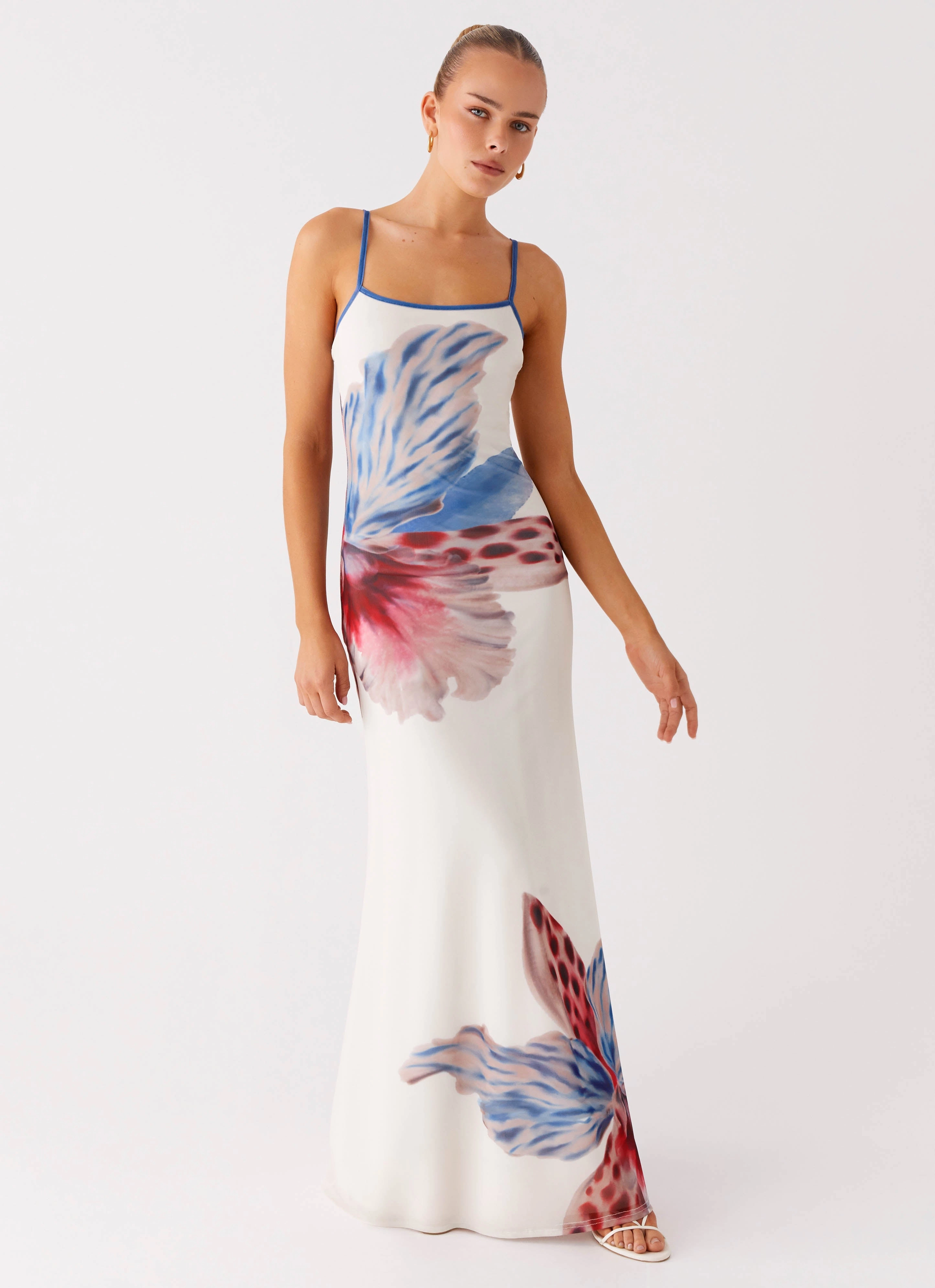 Soft cotton dress Everett Maxi Dress - White Sea Bloom