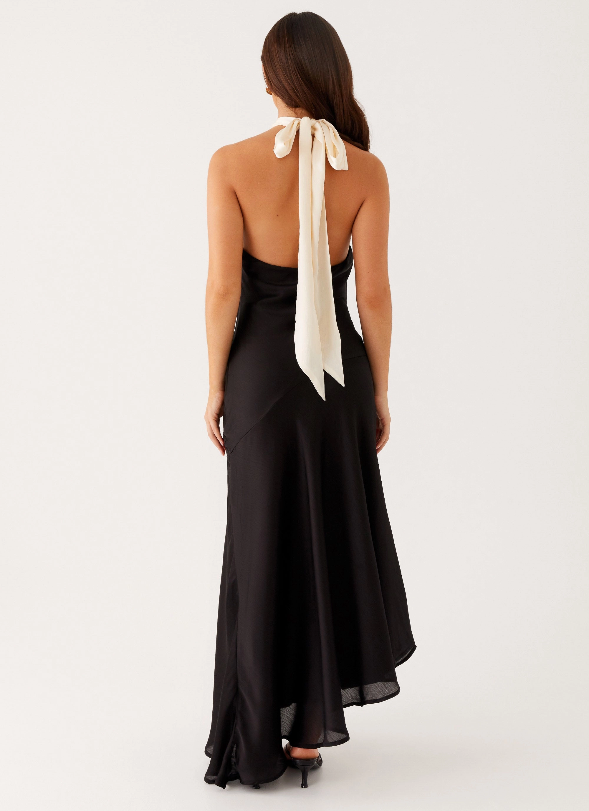 Smooth Drape Smart Style Night Owl Maxi Dress - Black