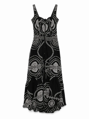 Greba Long Dress in Black Feminine Vibe