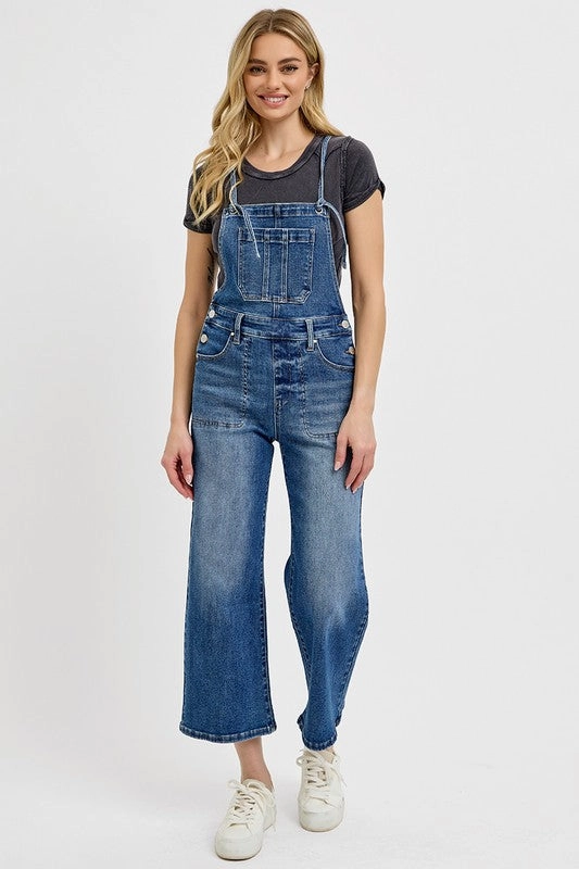 SHANNON CROP STRAIGHT OVERALLS S-XL ZonalVentilation retro look