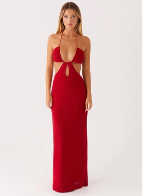 Chic Appeal Hallie Maxi Dress - Red