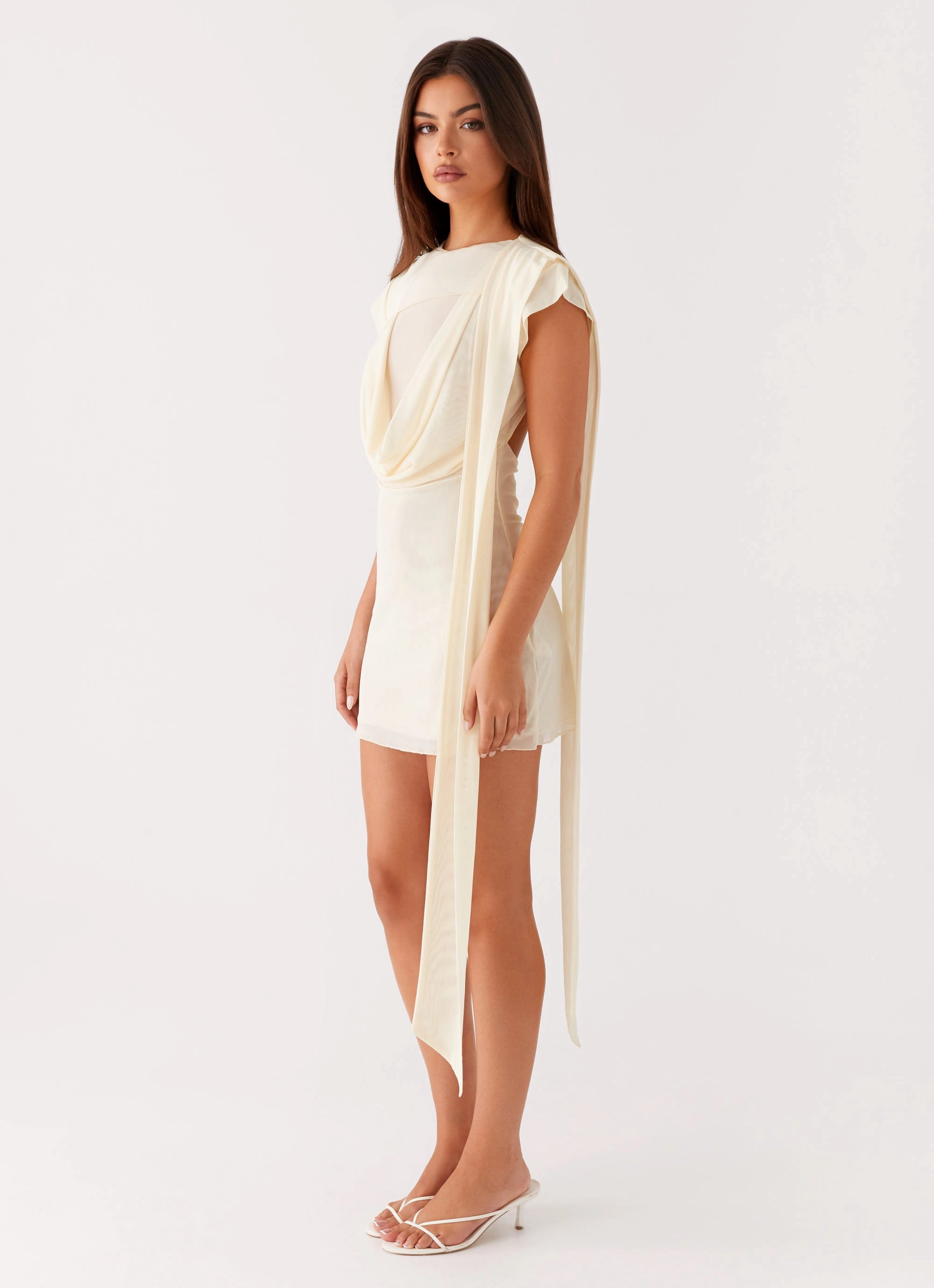 Felipe Mini Dress - Yellow Semi Fit