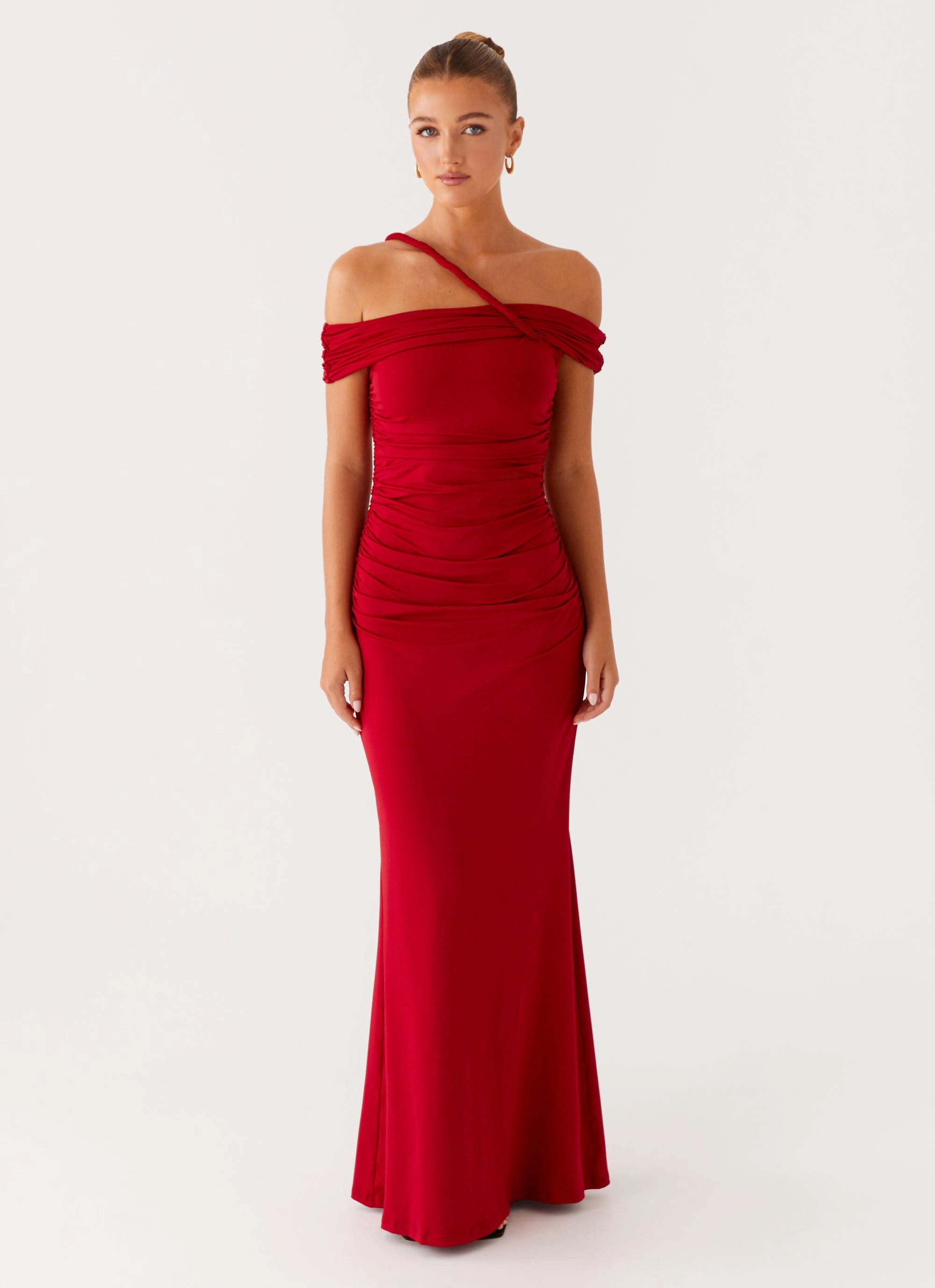 Stylish Pick Vibrant Hue After This Maxi Dress - Raspberry