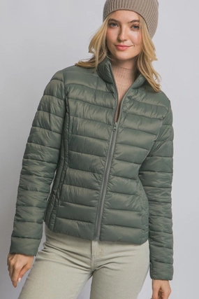 Stretchable Cuffs Hannah Ultra Lightweight Padded Thermal Zip Up Jacket