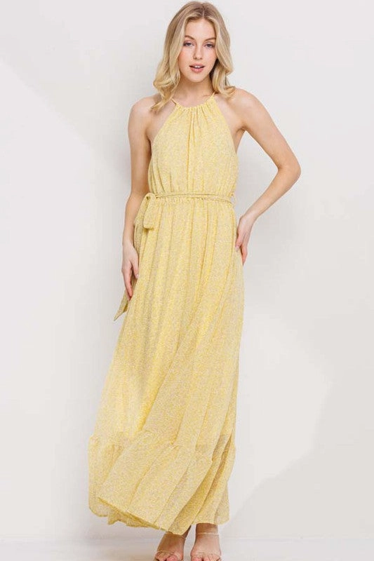 Polished Wear HAPPY FEELINGS FLOWER PRINT DRESS