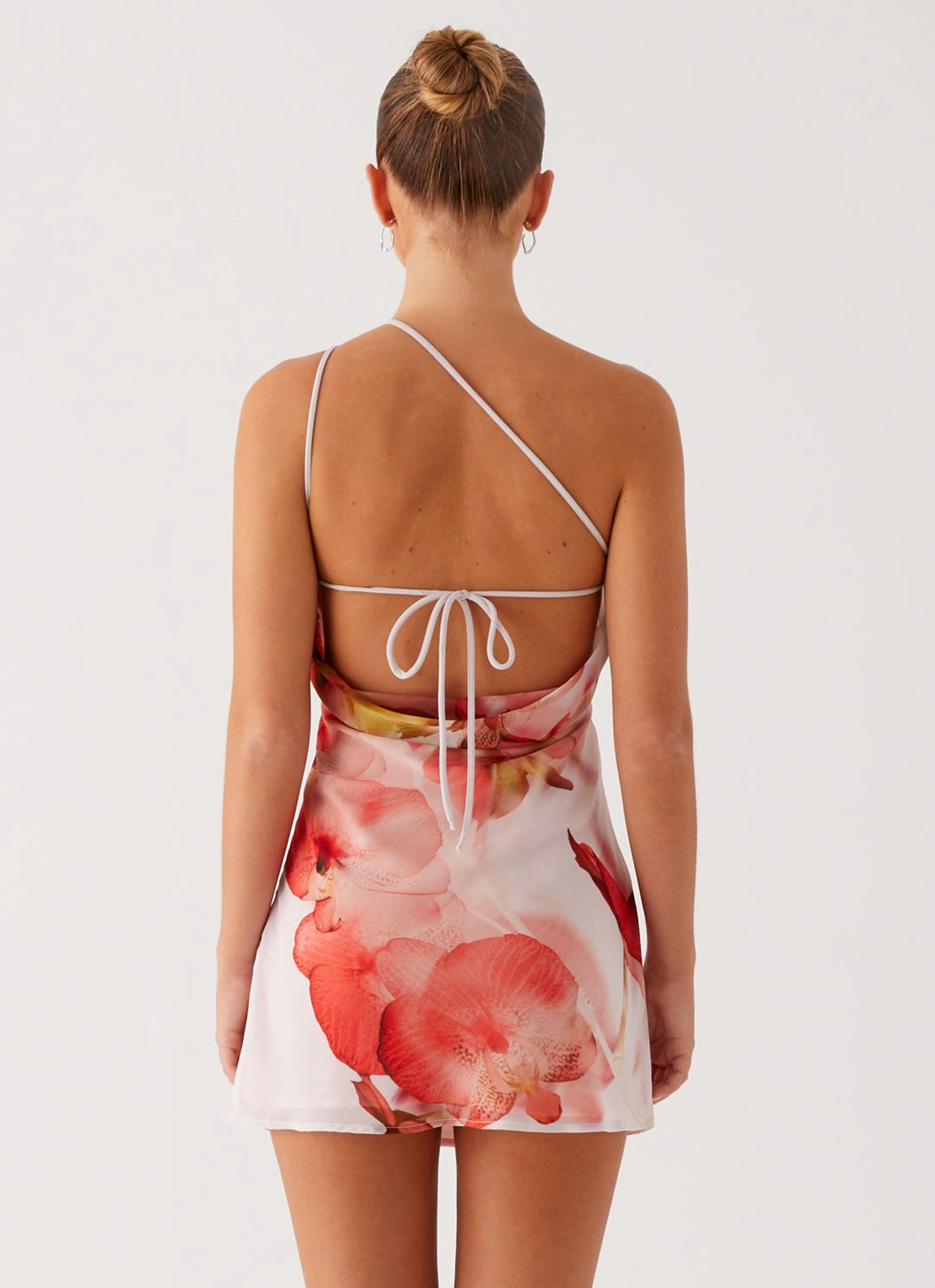 Kia Mini Dress - Peach Rose Slim-fit